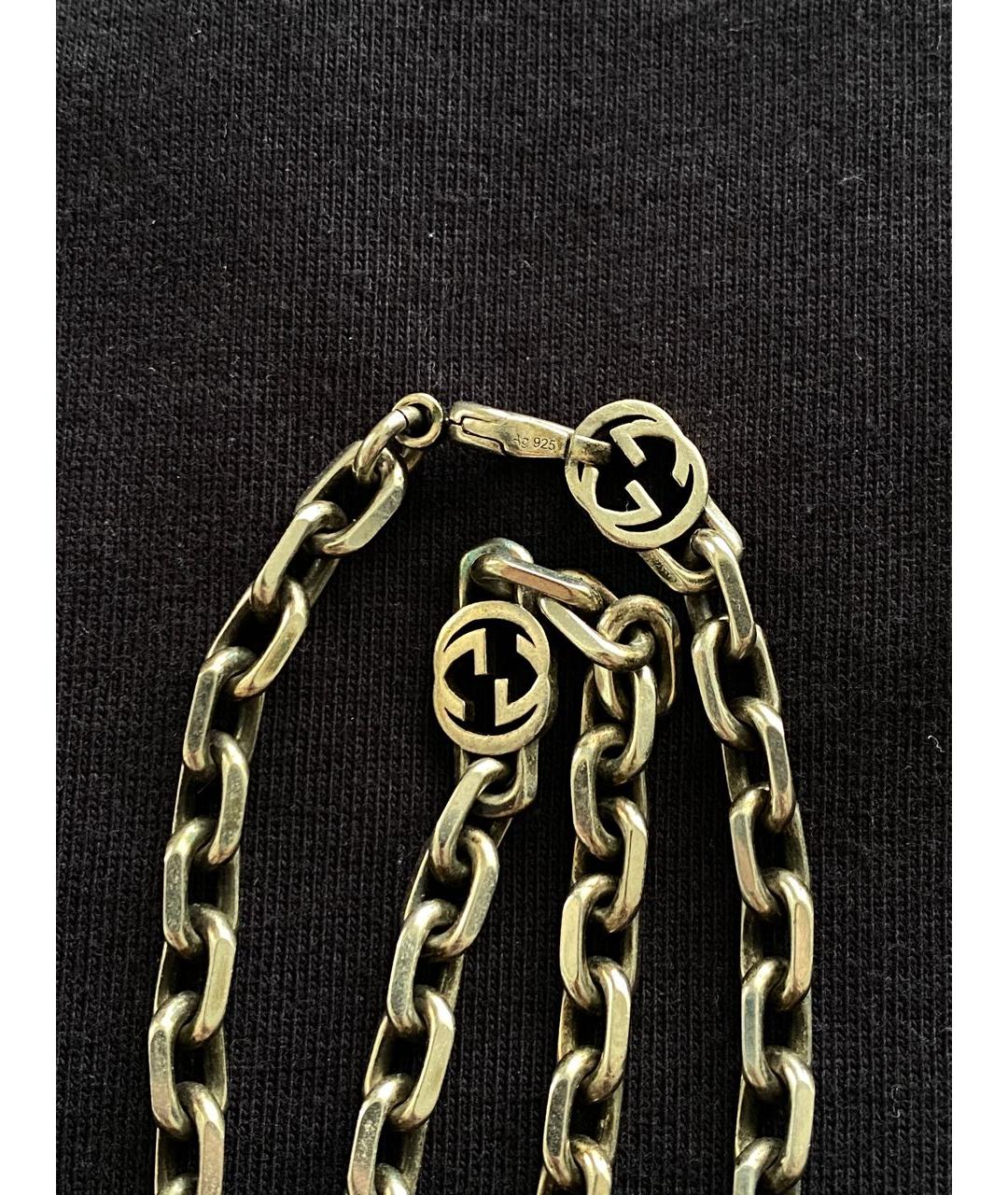 GUCCI Серебряная серебряная цепочка/подвеска, фото 2