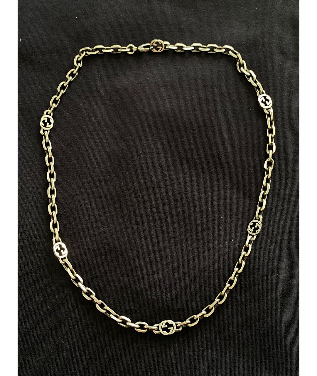 GUCCI Серебряная серебряная цепочка/подвеска, фото 5