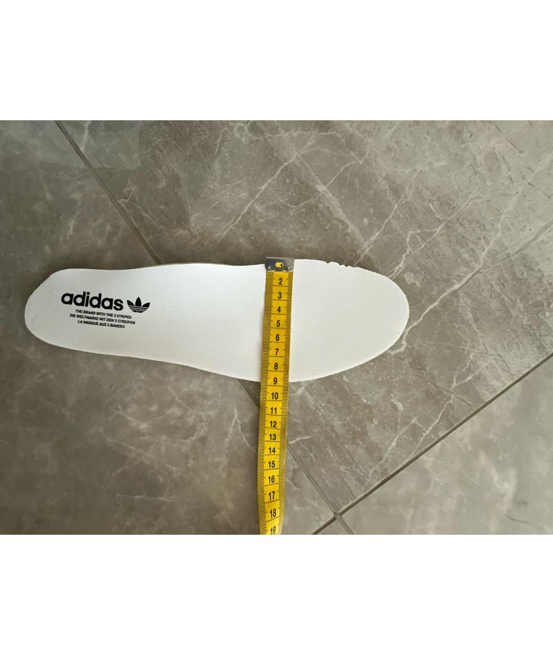 ADIDAS Белые кожаные балетки, фото 8