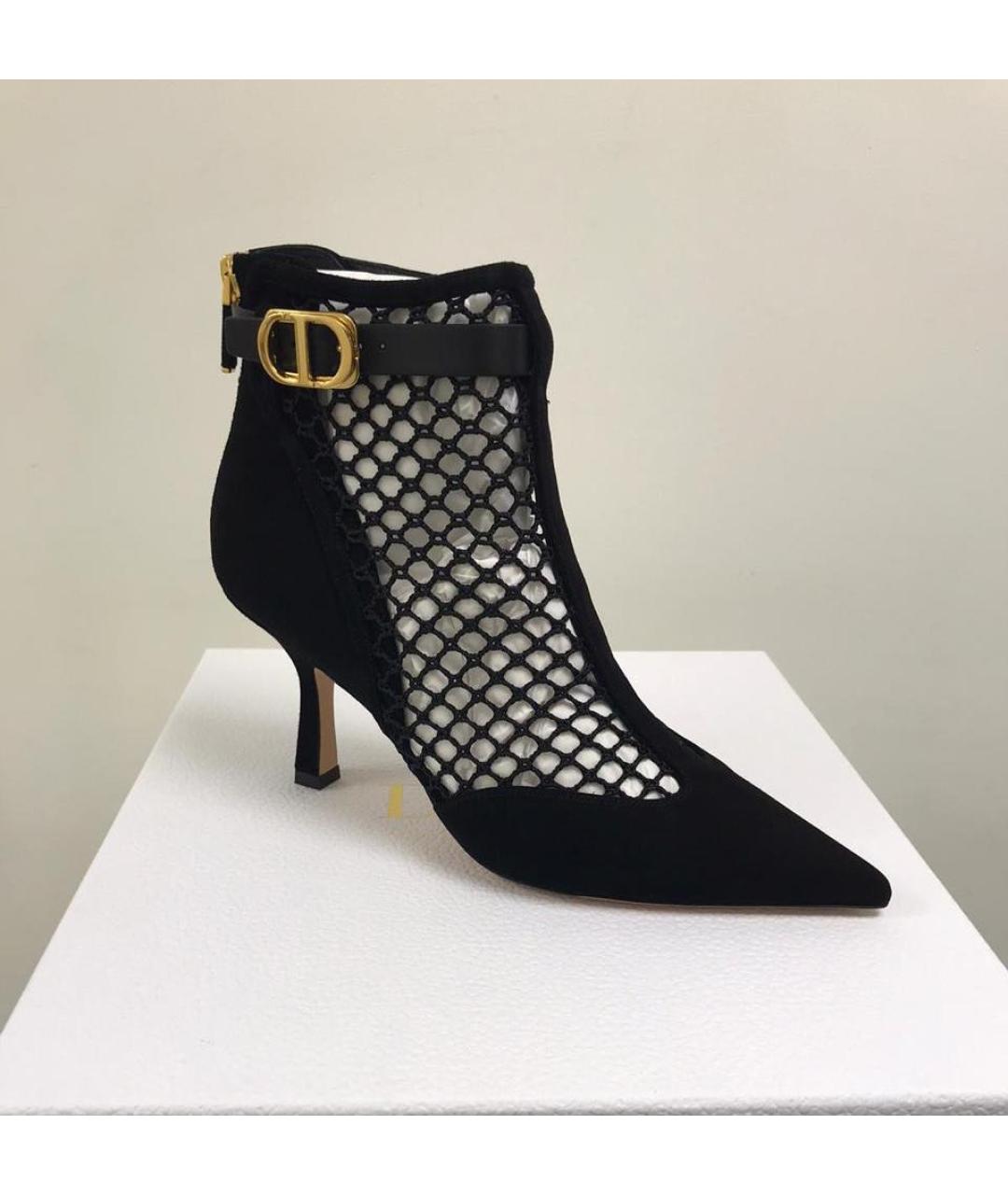 CHRISTIAN DIOR Черные замшевые туфли, фото 9