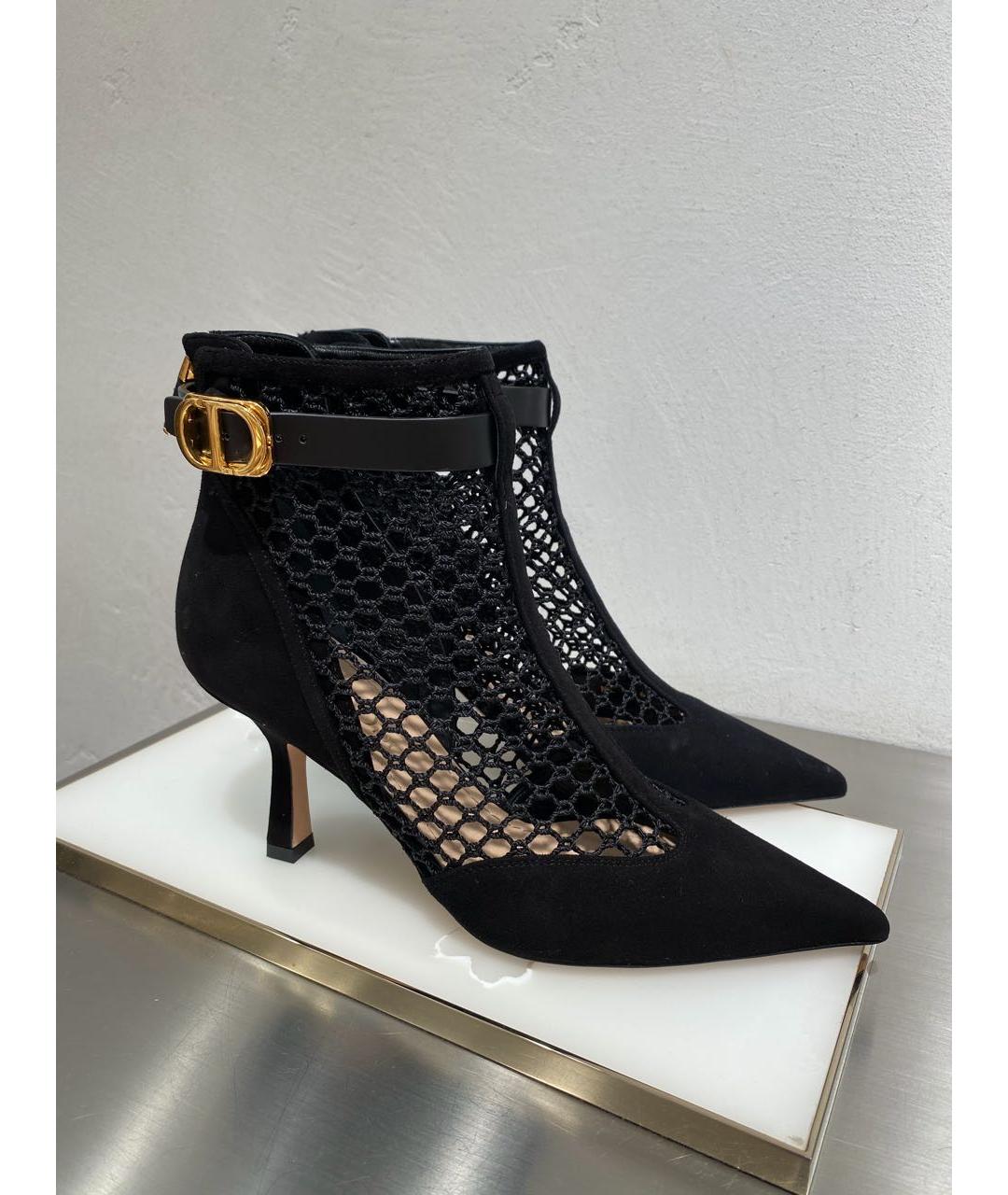CHRISTIAN DIOR Черные замшевые туфли, фото 8