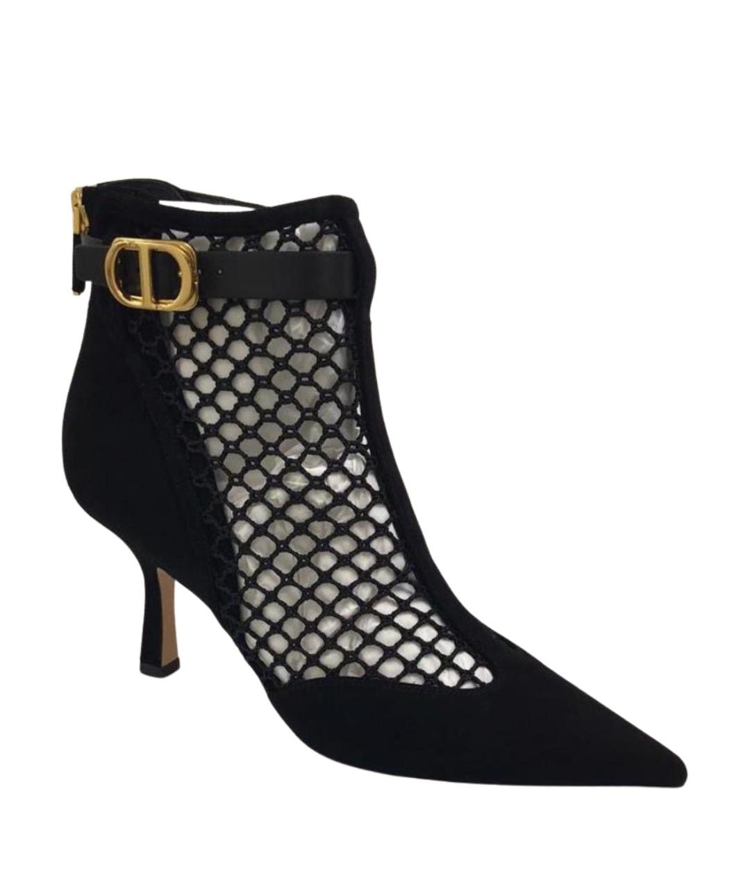 CHRISTIAN DIOR Черные замшевые туфли, фото 1