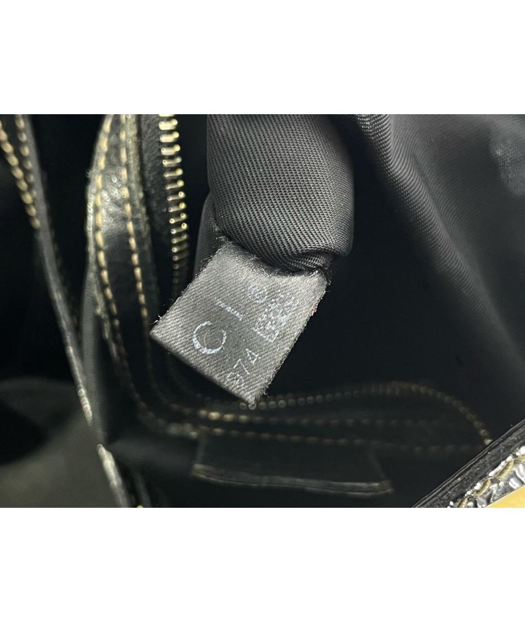 GUCCI Черная кожаная сумка тоут, фото 7