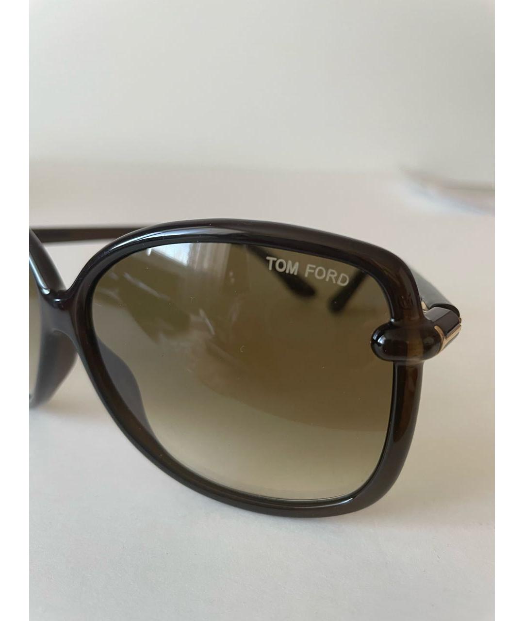 TOM FORD Черные пластиковые солнцезащитные очки, фото 2