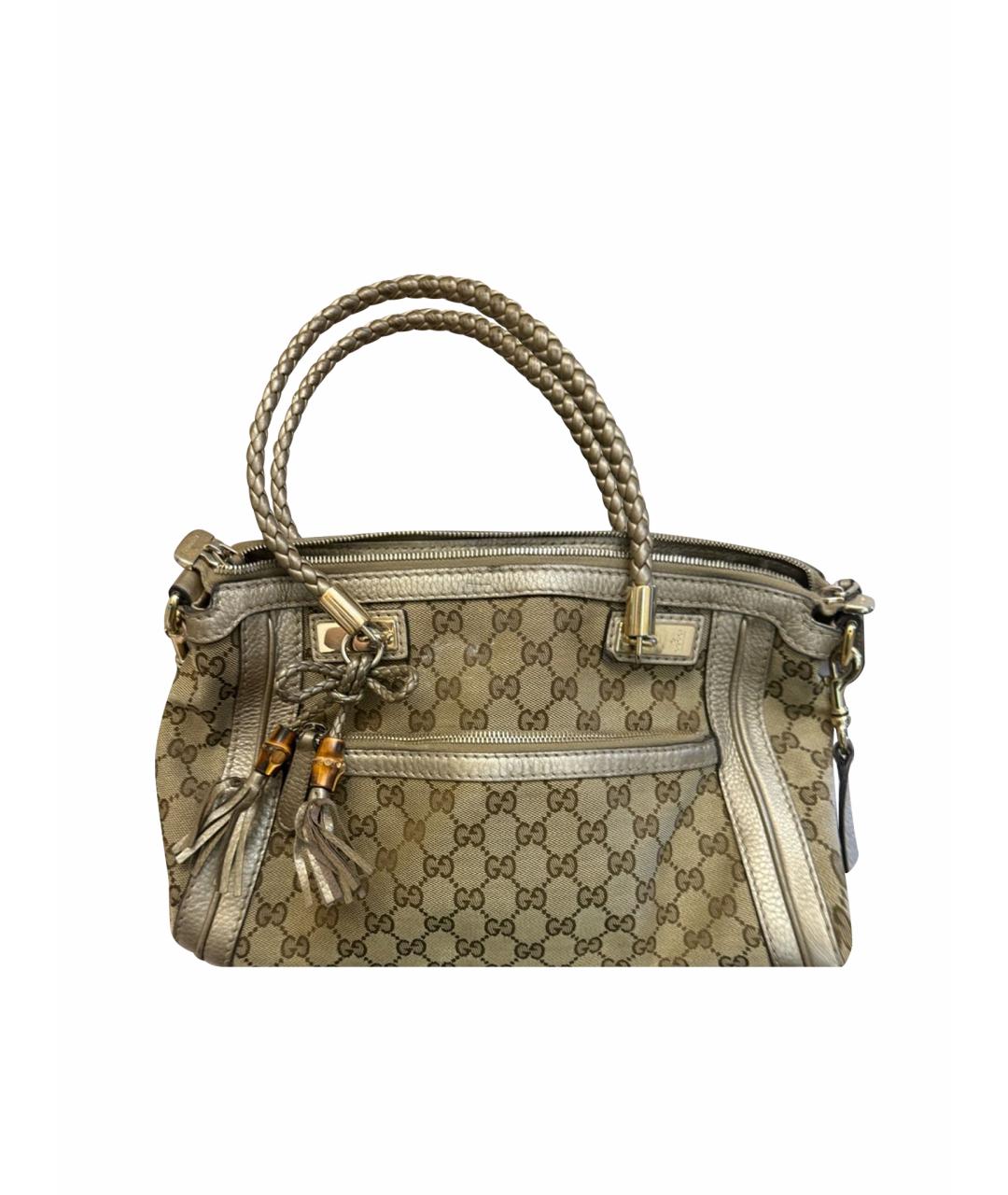 GUCCI Бежевая сумка с короткими ручками, фото 1
