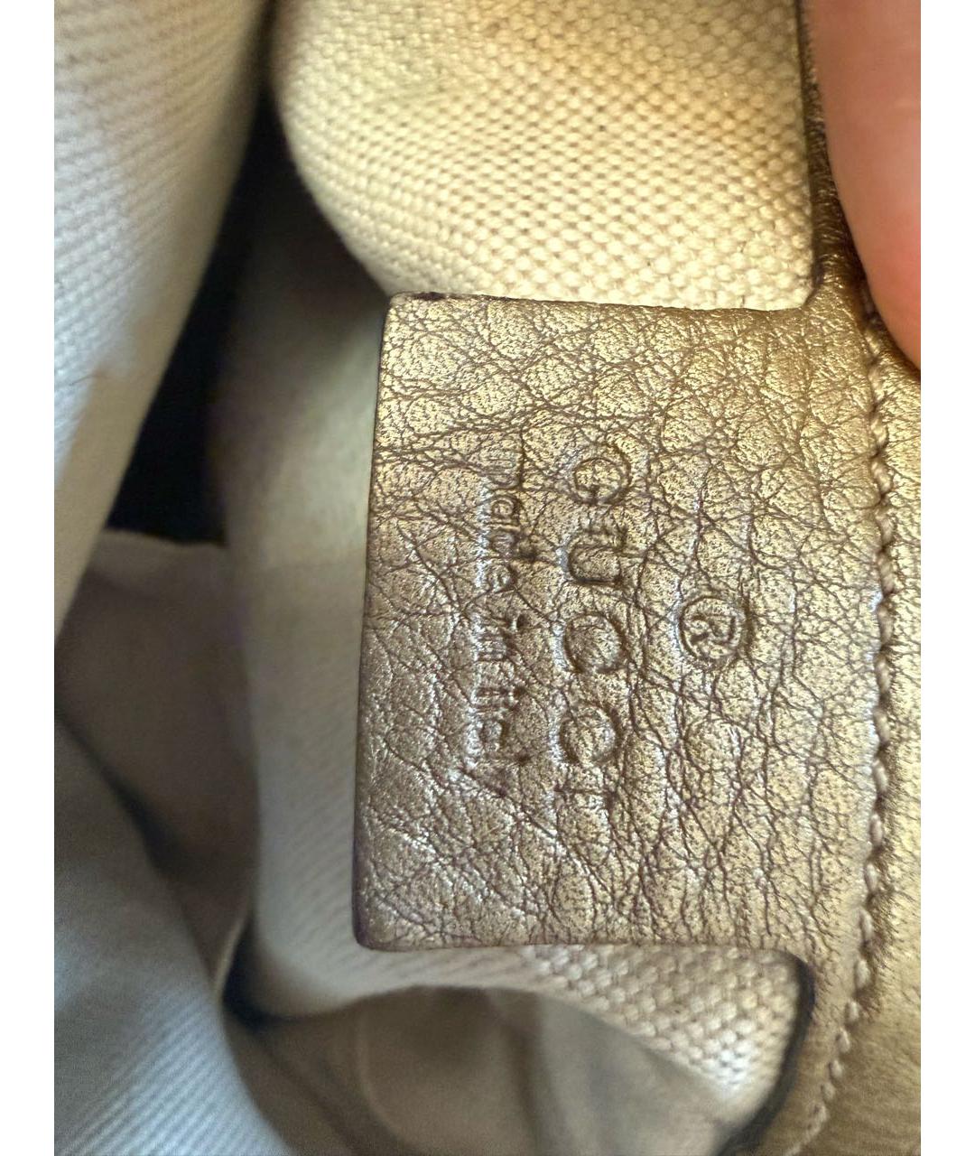 GUCCI Бежевая сумка с короткими ручками, фото 5