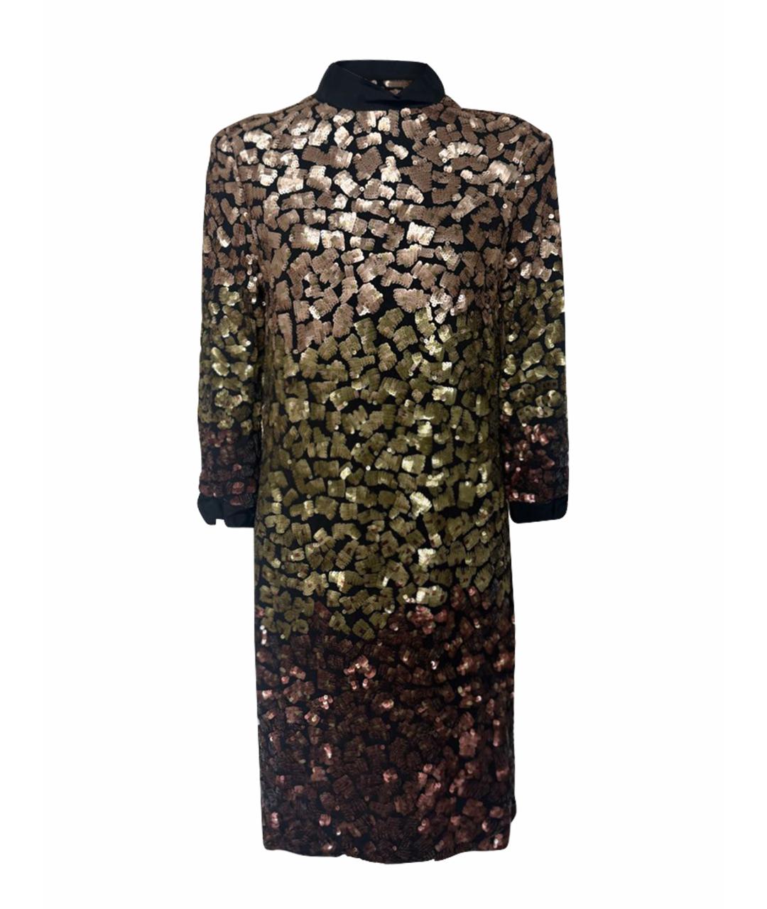 LANVIN Золотое коктейльное платье, фото 1
