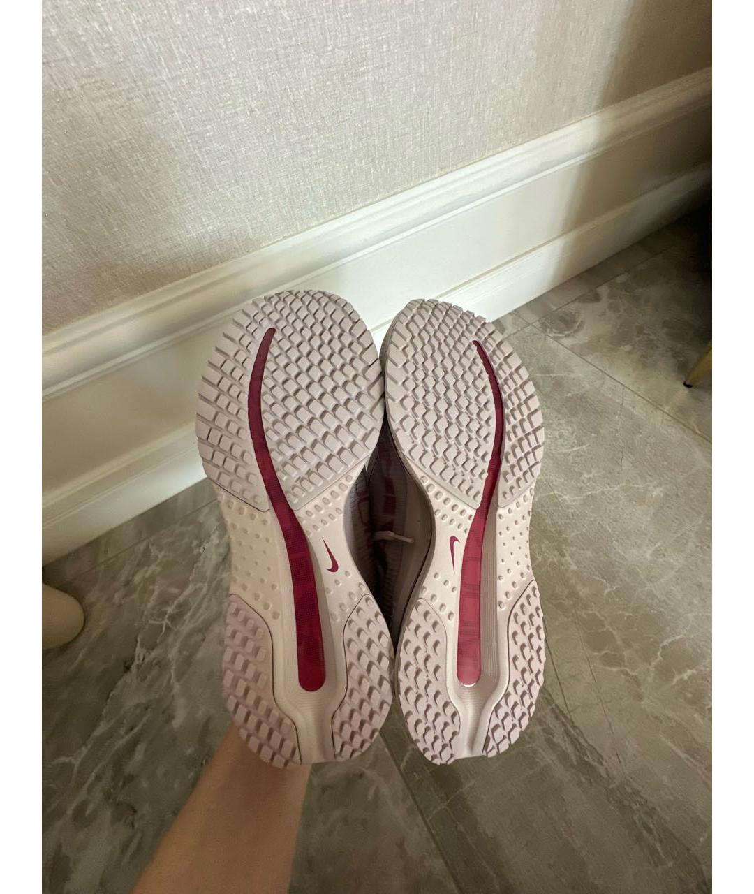 NIKE Розовые текстильные кроссовки, фото 5