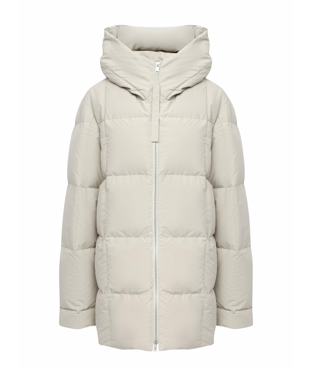 JIL SANDER Бежевый пуховик, фото 1