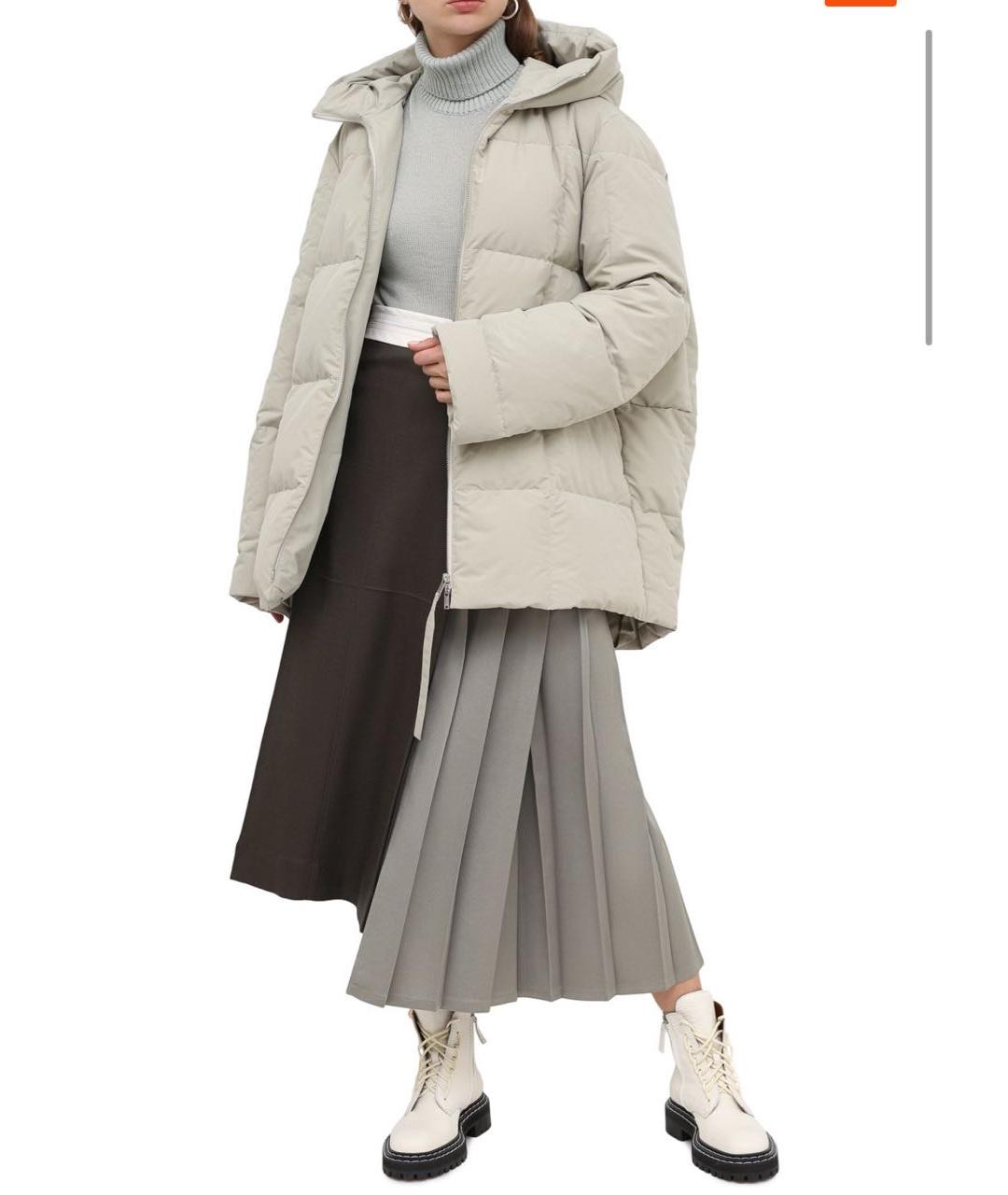 JIL SANDER Бежевый пуховик, фото 3