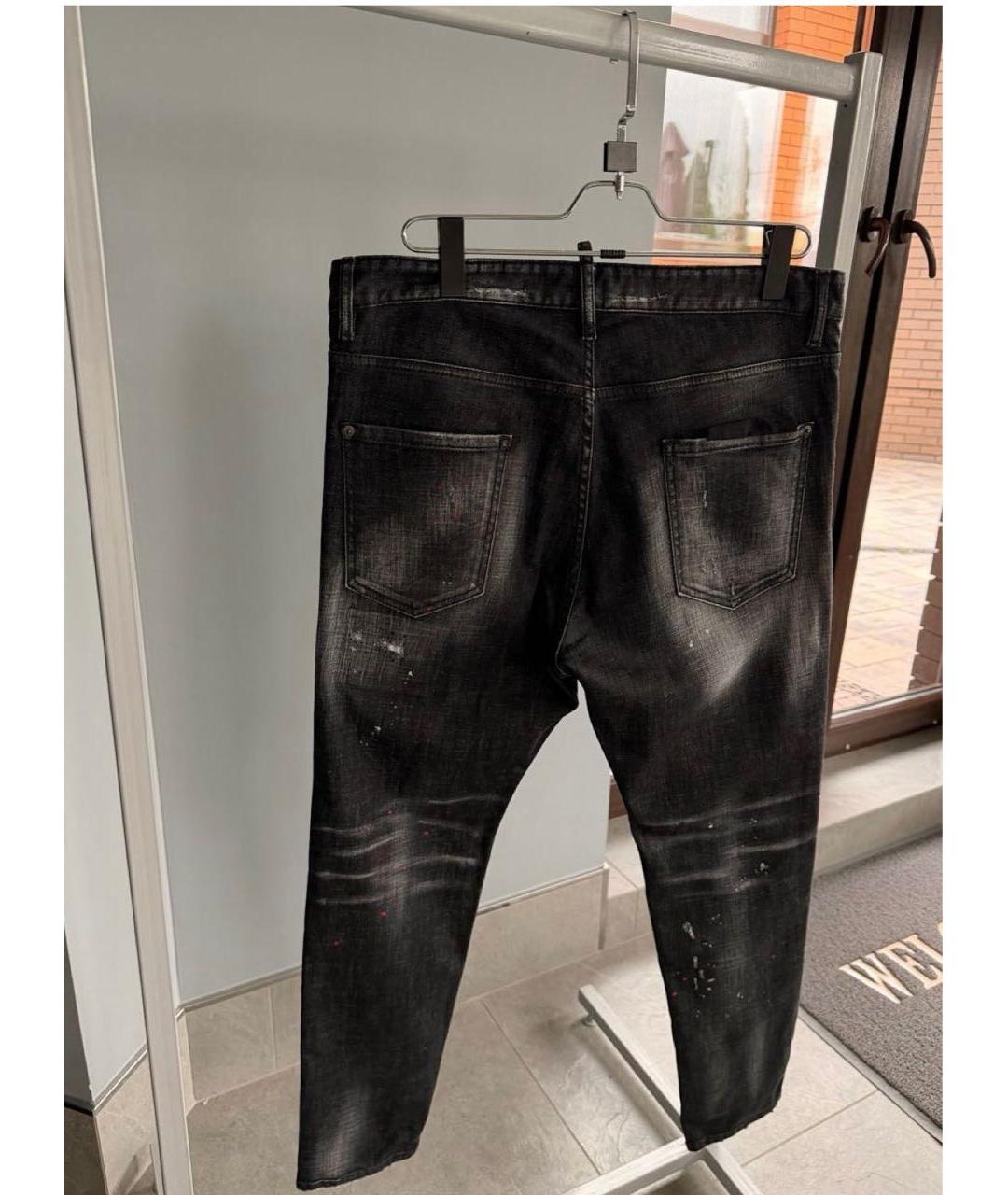 DSQUARED2 Серые хлопко-эластановые джинсы скинни, фото 2