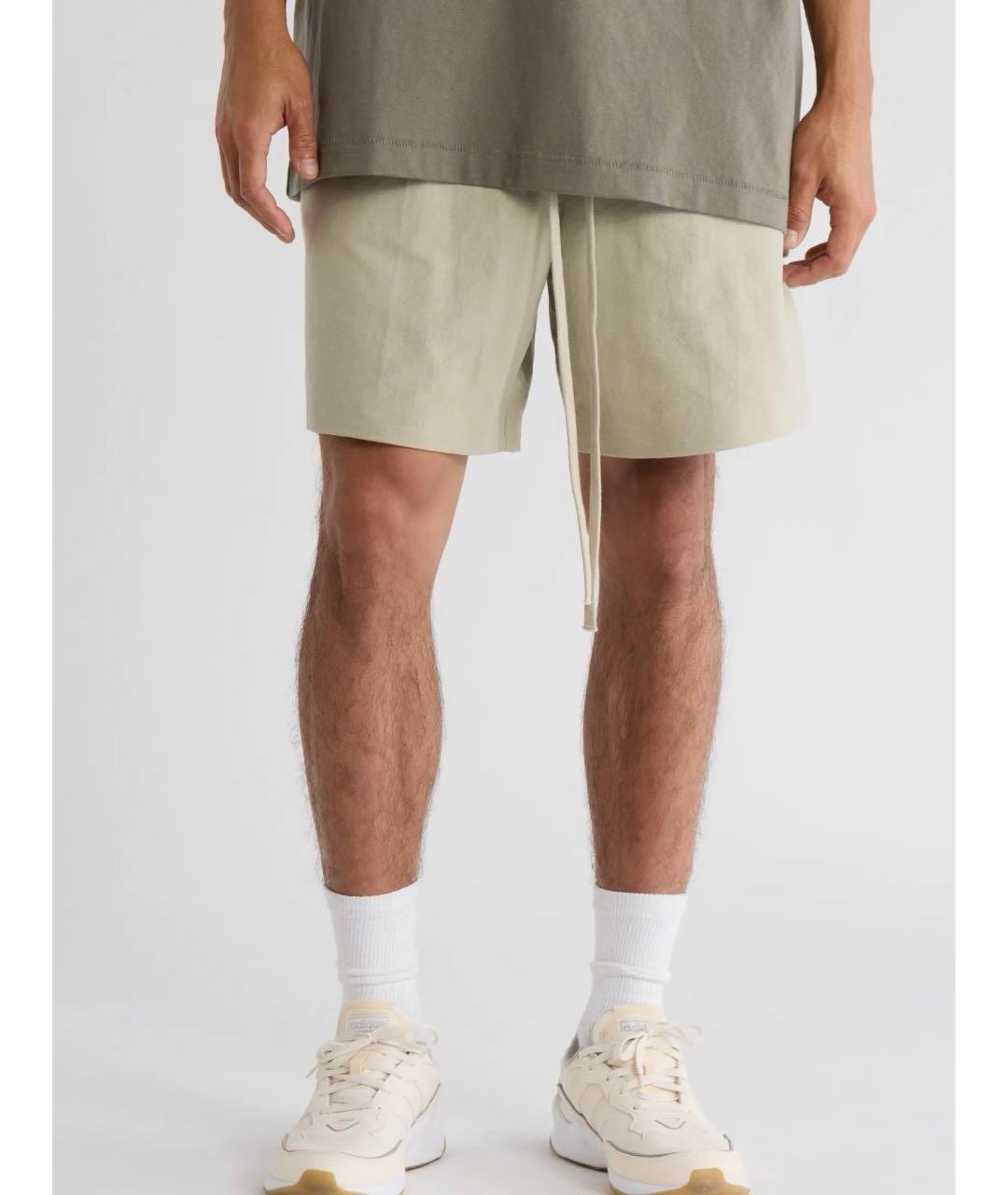 FEAR OF GOD ESSENTIALS Бежевые хлопковые шорты, фото 3
