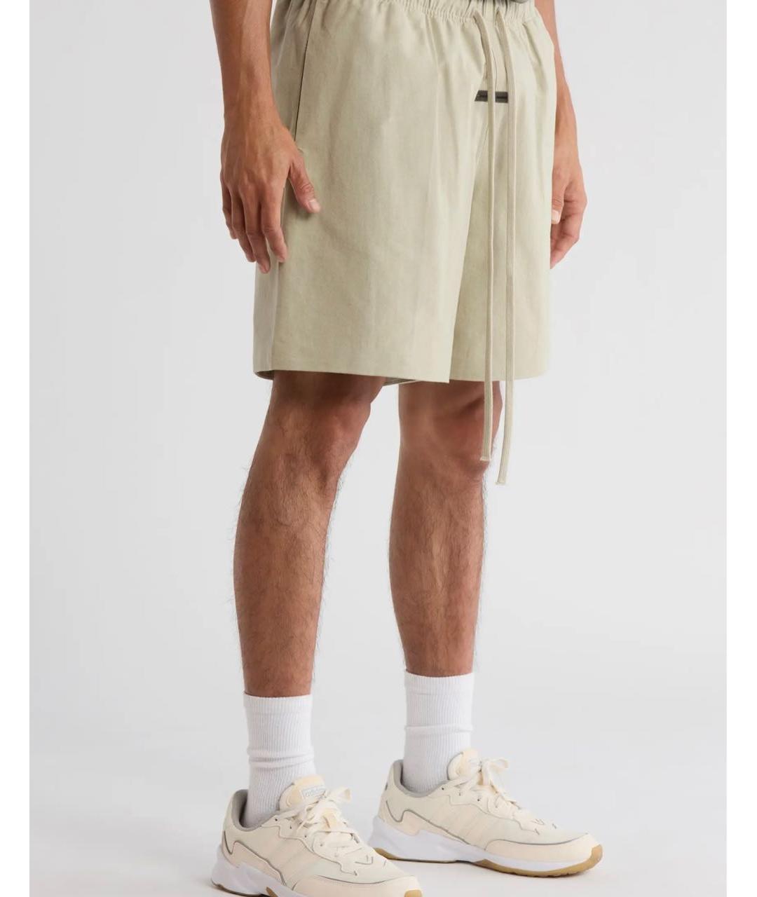 FEAR OF GOD ESSENTIALS Бежевые хлопковые шорты, фото 4