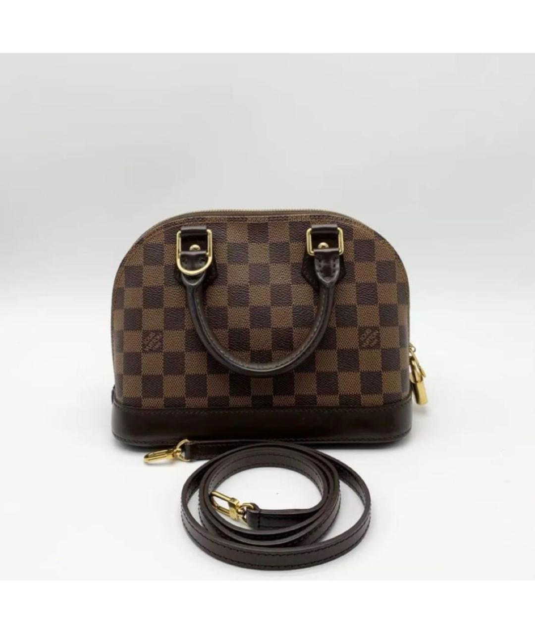 LOUIS VUITTON Коричневая сумка с короткими ручками, фото 3