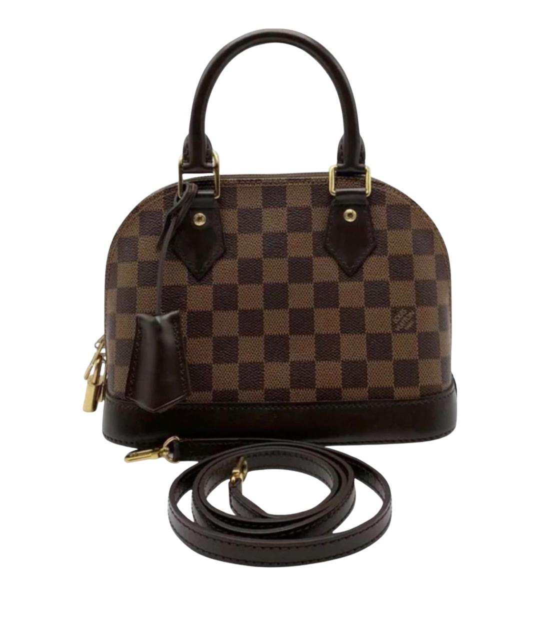 LOUIS VUITTON Коричневая сумка с короткими ручками, фото 1