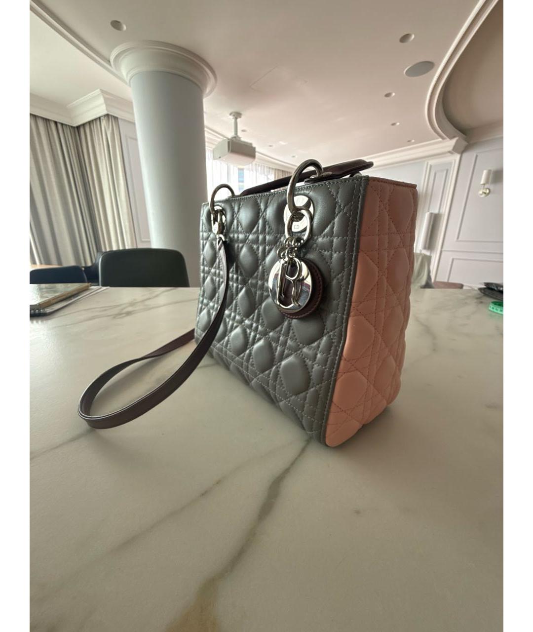 CHRISTIAN DIOR Мульти кожаная сумка с короткими ручками, фото 2