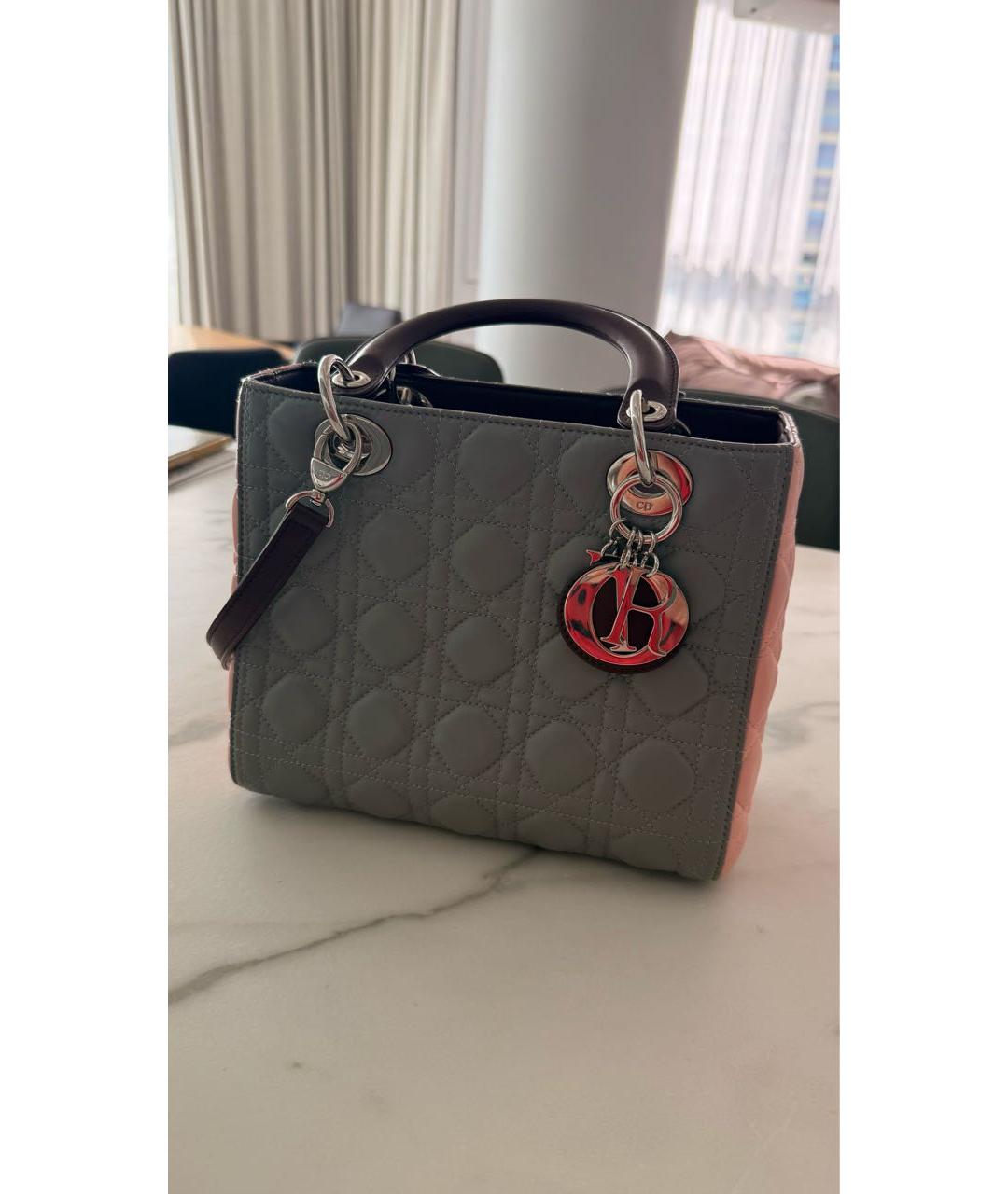 CHRISTIAN DIOR Мульти кожаная сумка с короткими ручками, фото 5