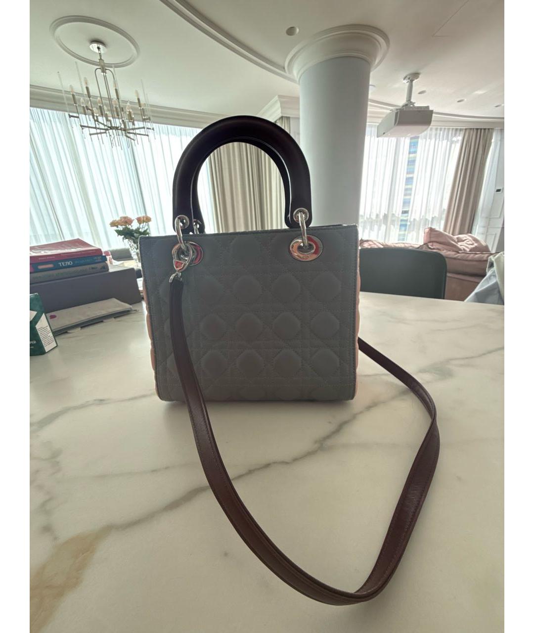 CHRISTIAN DIOR Мульти кожаная сумка с короткими ручками, фото 3