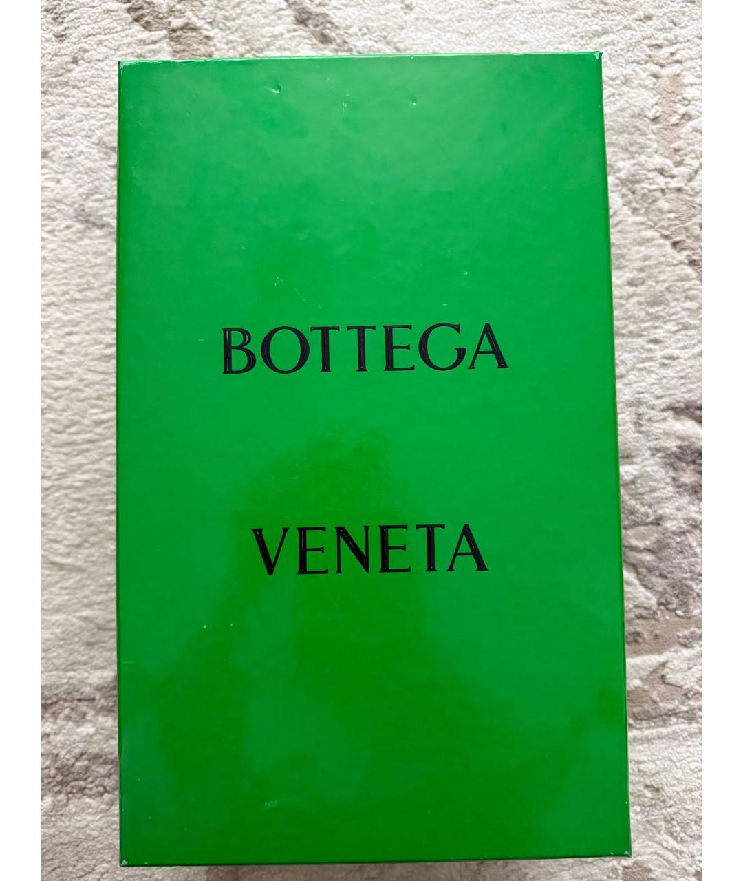 BOTTEGA VENETA Бежевые резиновые шлепанцы, фото 6