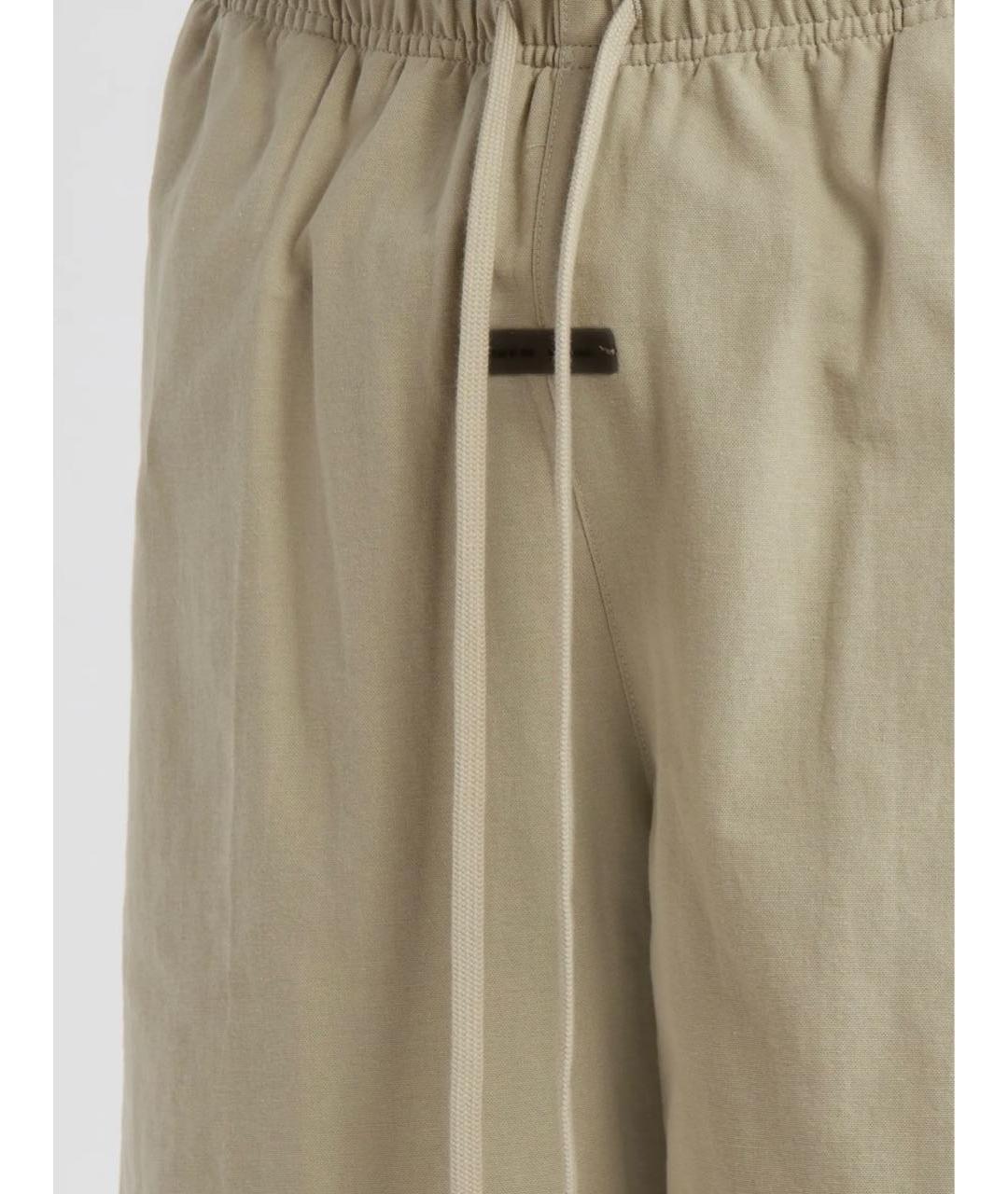 FEAR OF GOD ESSENTIALS Бежевые хлопковые шорты, фото 2