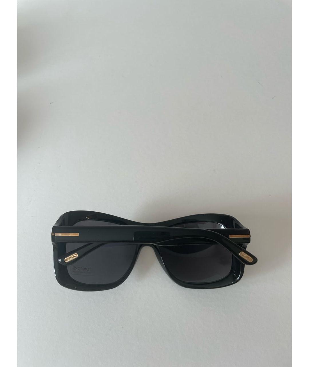 TOM FORD Черные пластиковые солнцезащитные очки, фото 7