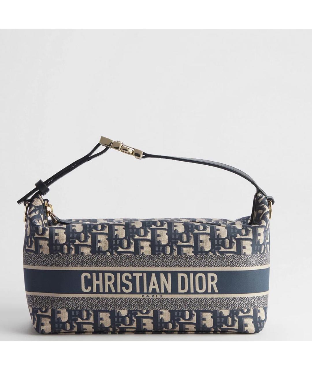 CHRISTIAN DIOR Синяя сумка с короткими ручками, фото 2