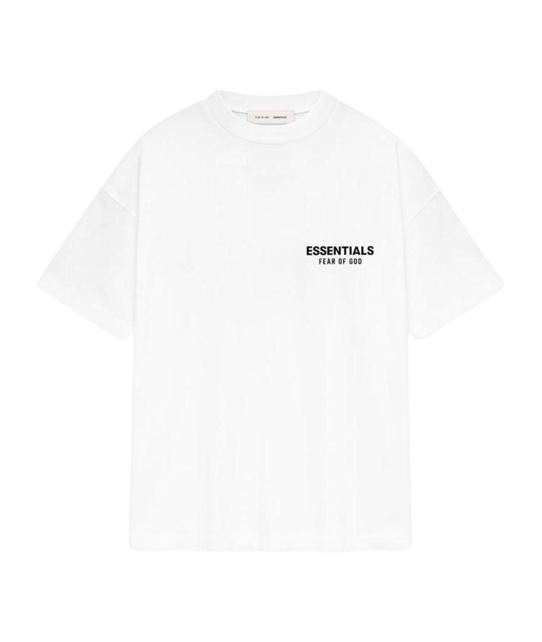 FEAR OF GOD ESSENTIALS Белая хлопковая футболка, фото 1
