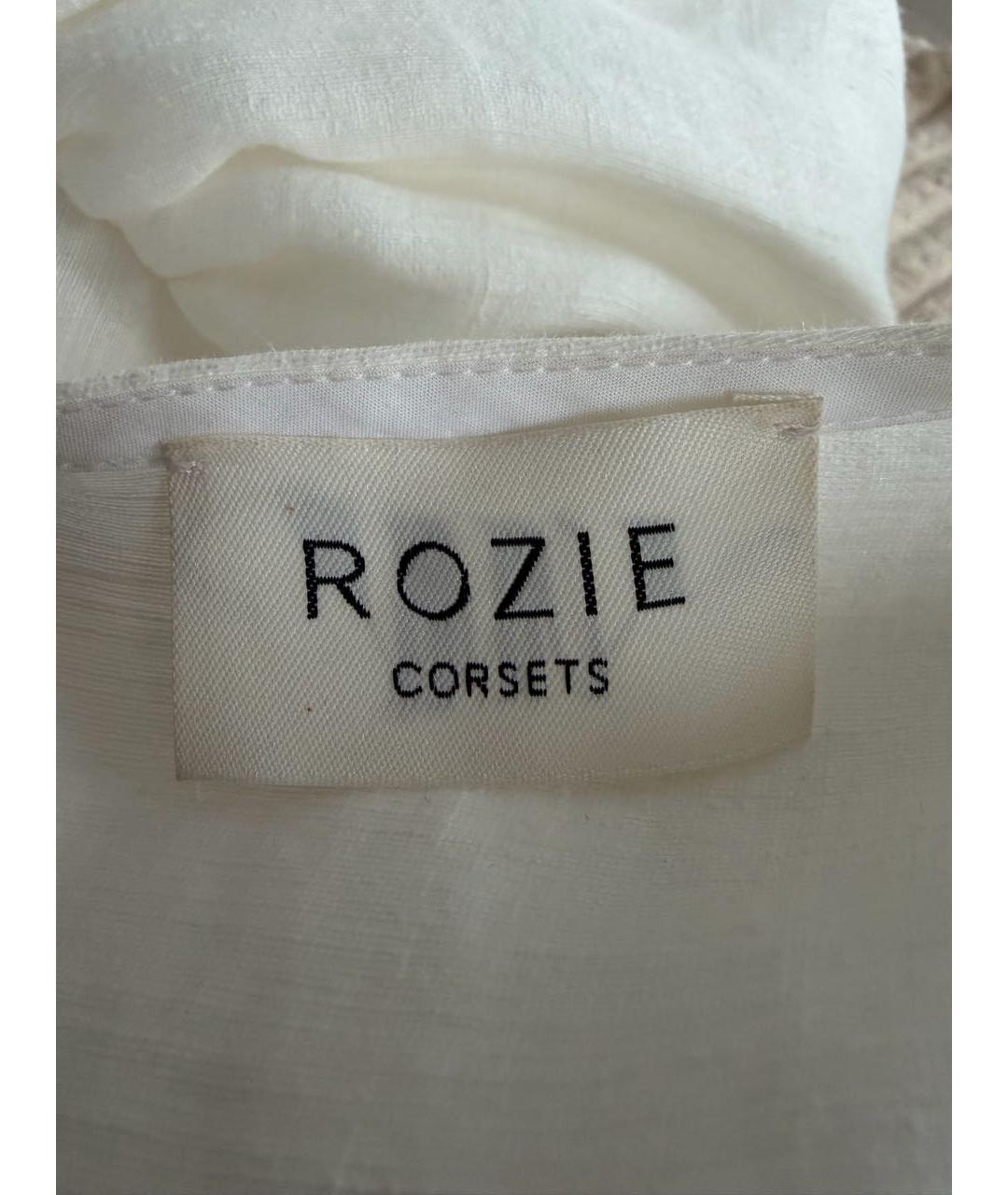 ROZIECORSETS Белая льняная блузы, фото 3