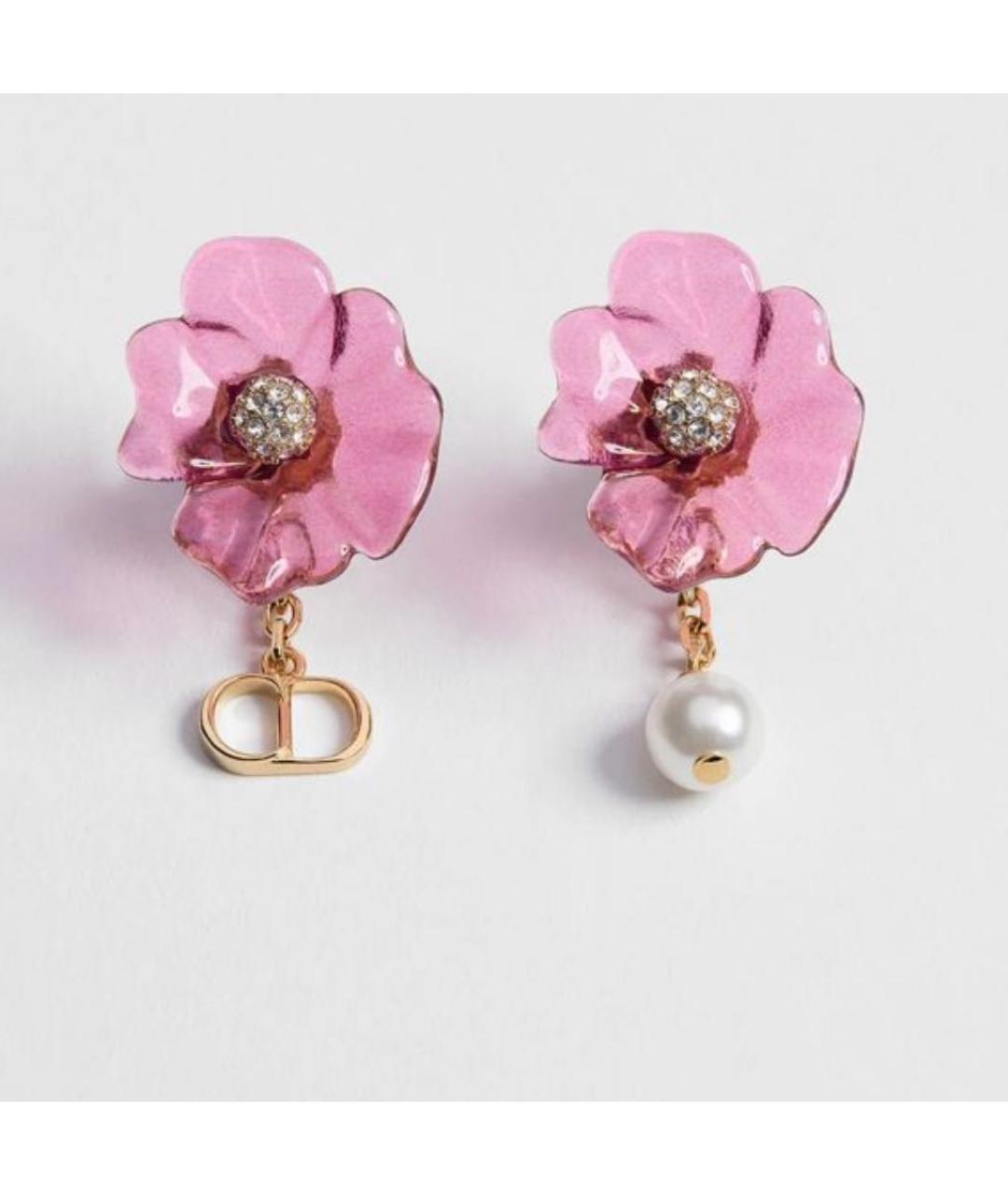 CHRISTIAN DIOR Розовые серьги, фото 1
