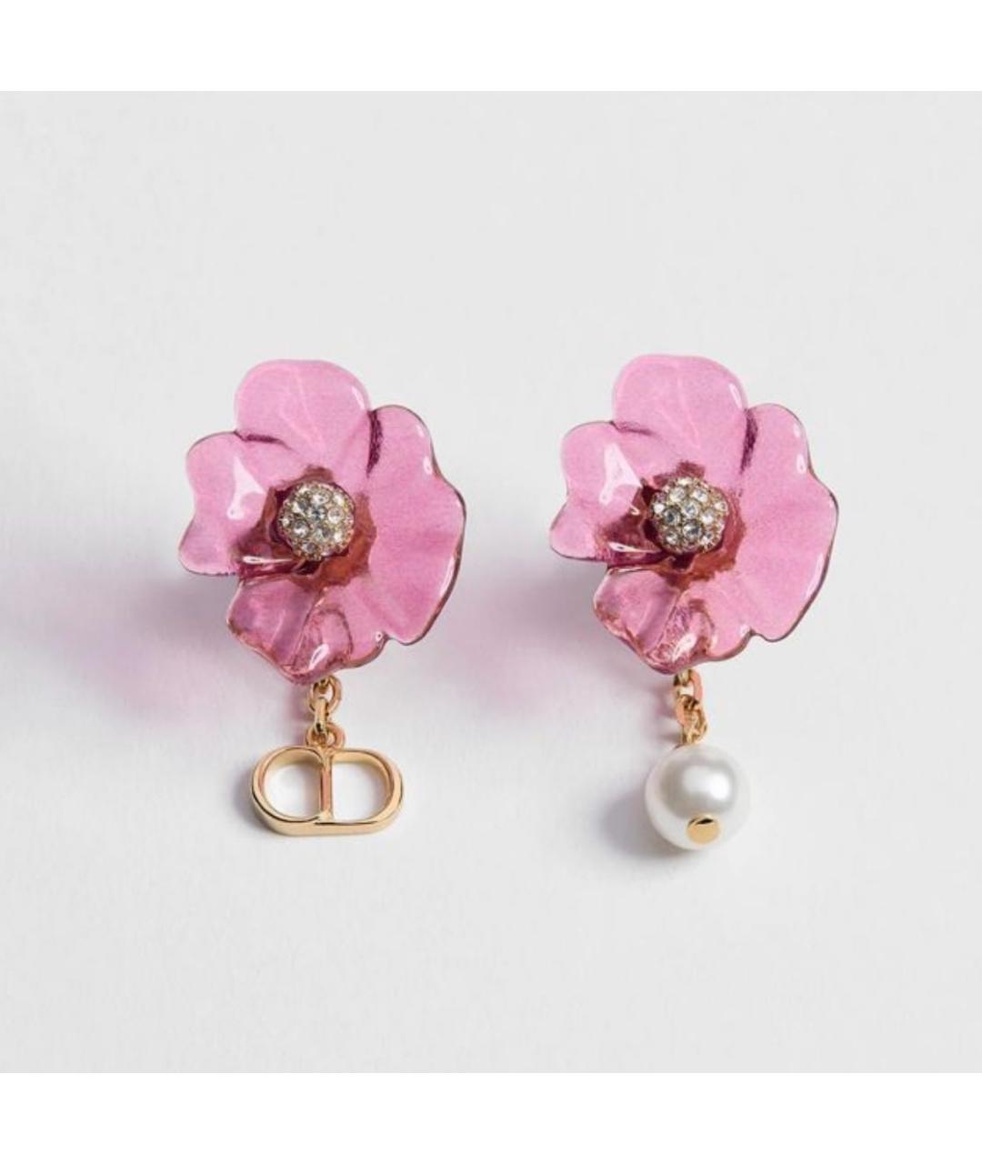 CHRISTIAN DIOR Розовые серьги, фото 2
