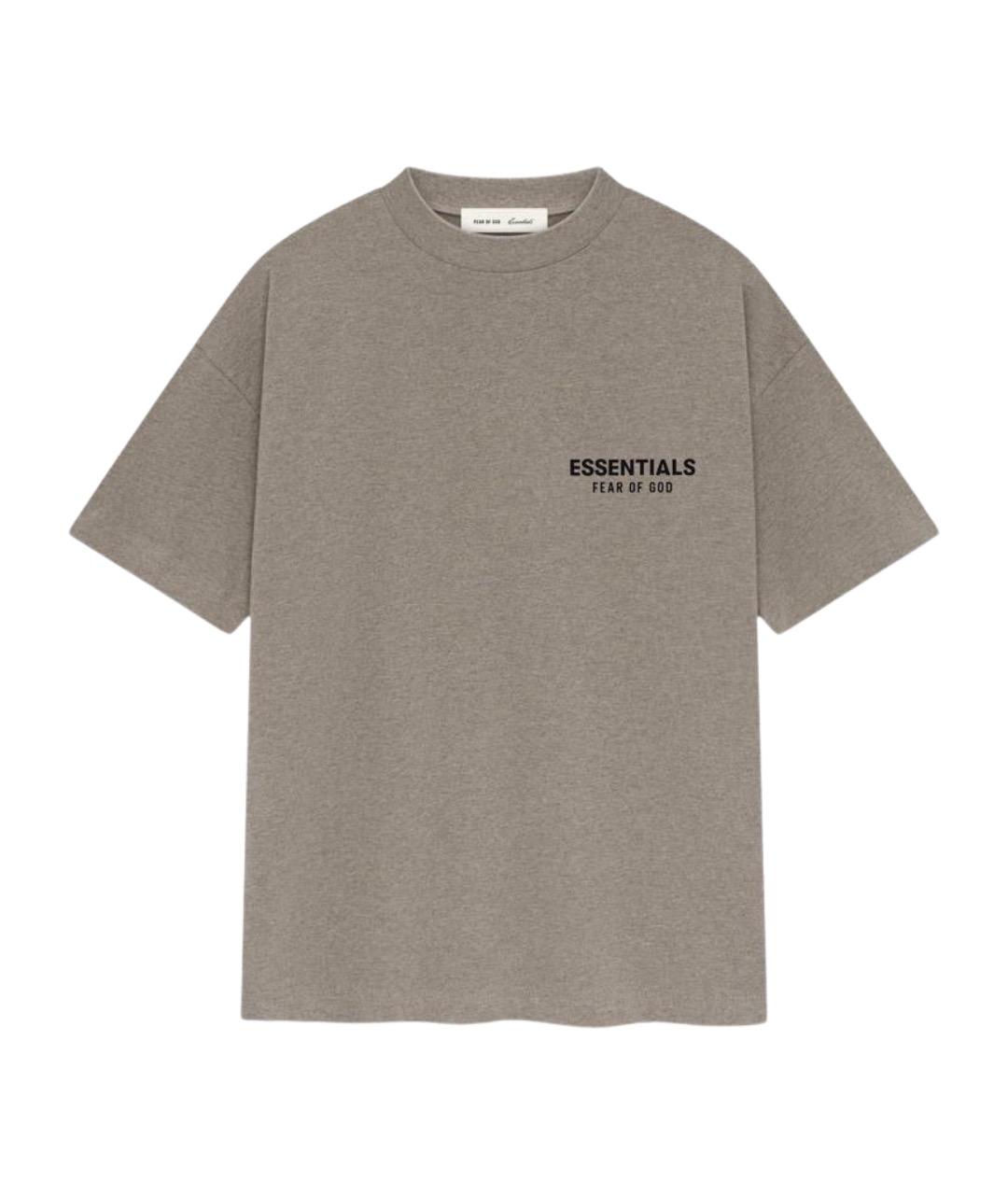 FEAR OF GOD ESSENTIALS Серая хлопковая футболка, фото 1