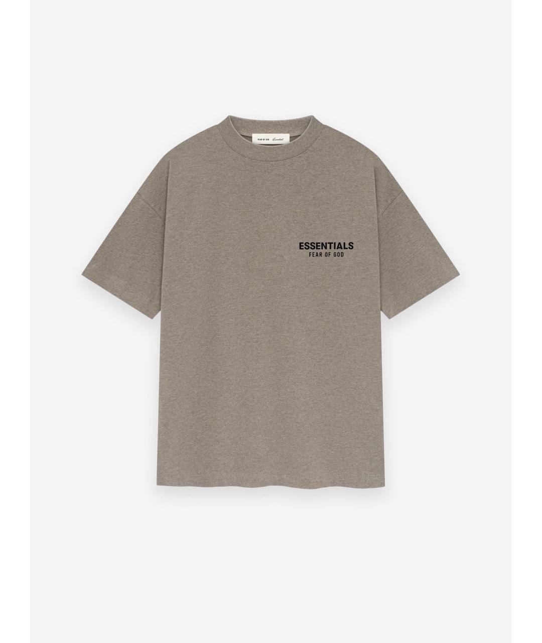 FEAR OF GOD ESSENTIALS Серая хлопковая футболка, фото 5