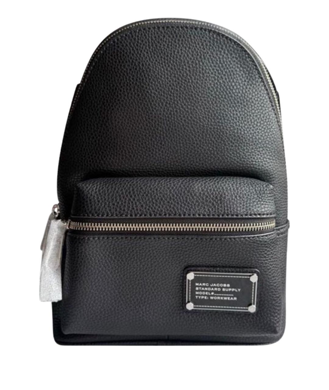 MARC JACOBS Черный кожаный рюкзак, фото 1