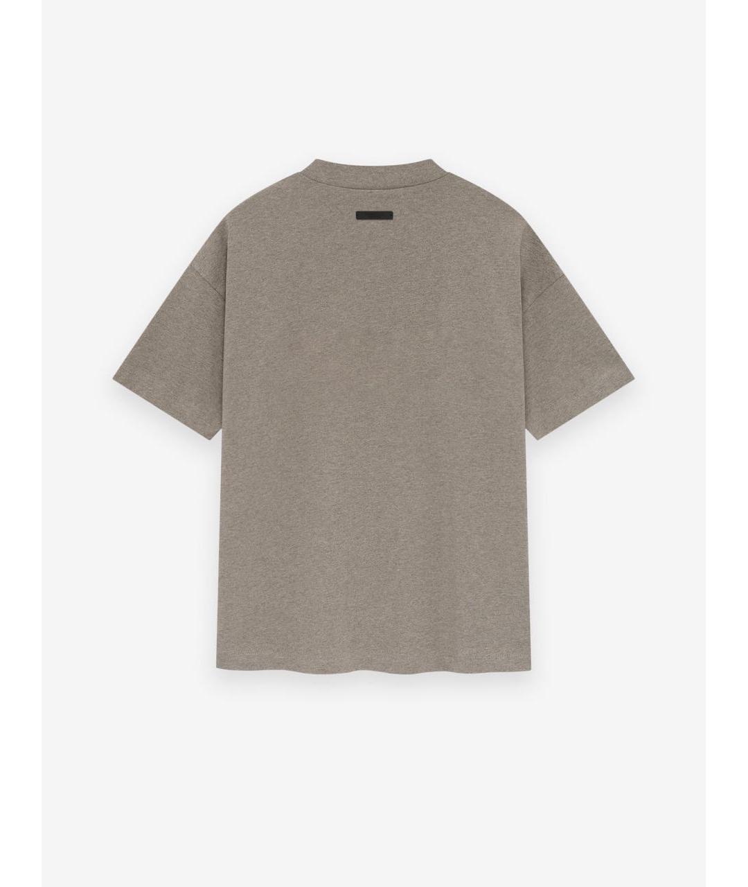 FEAR OF GOD ESSENTIALS Серая хлопковая футболка, фото 2
