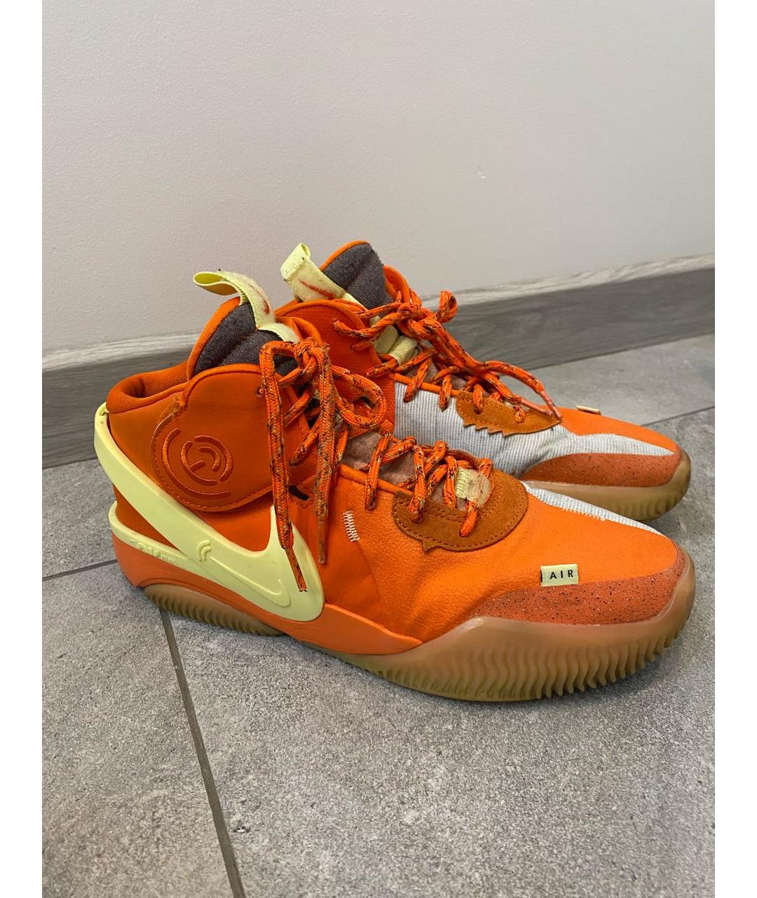 NIKE Оранжевые высокие кроссовки / кеды, фото 5