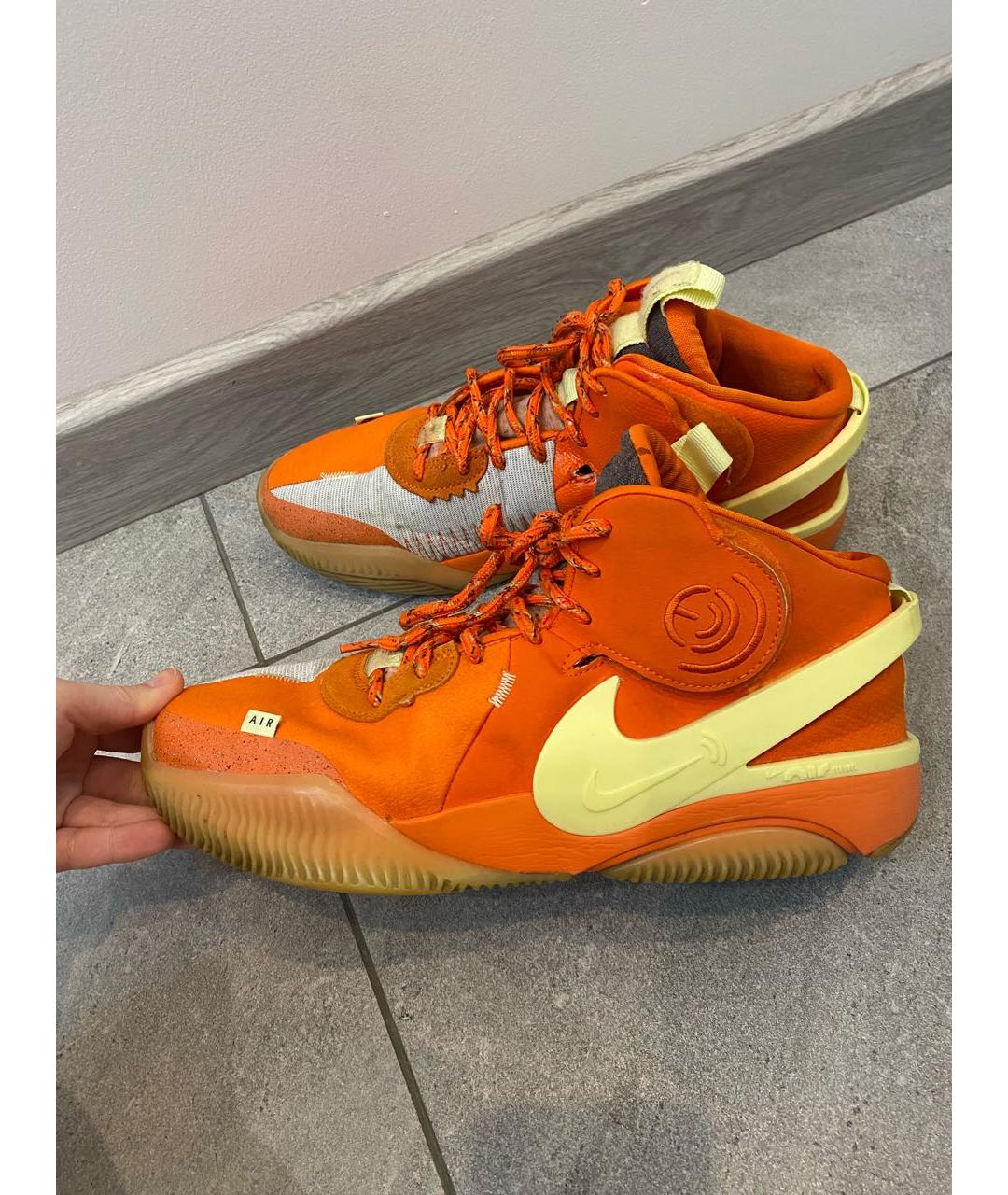 NIKE Оранжевые высокие кроссовки / кеды, фото 6
