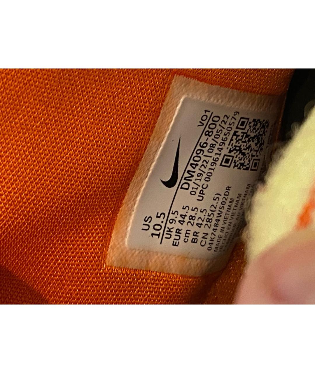 NIKE Оранжевые высокие кроссовки / кеды, фото 3