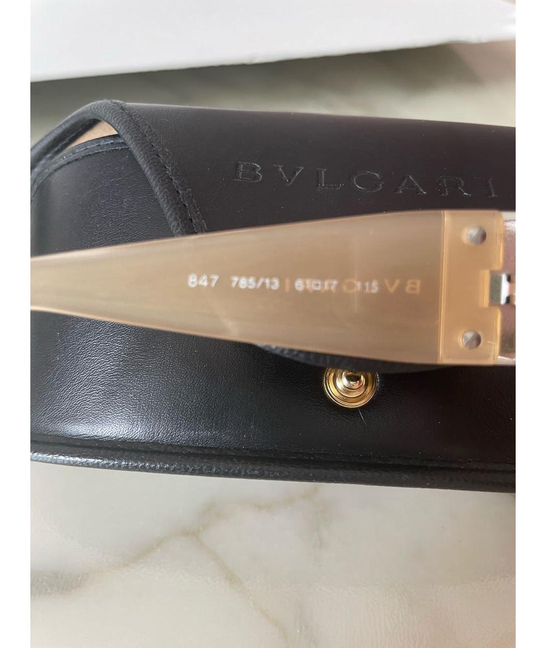 BVLGARI Оранжевые пластиковые солнцезащитные очки, фото 5