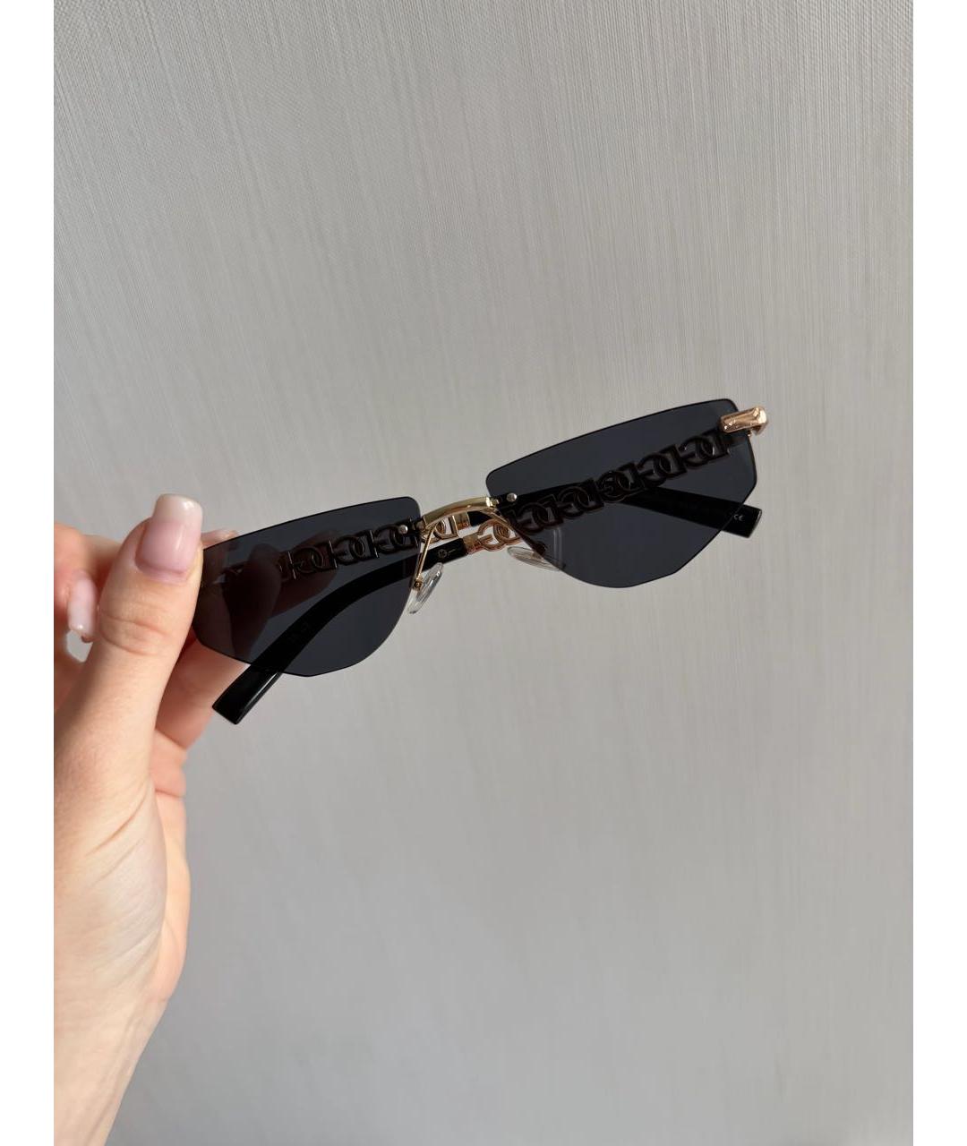 DOLCE&GABBANA Черные пластиковые солнцезащитные очки, фото 5
