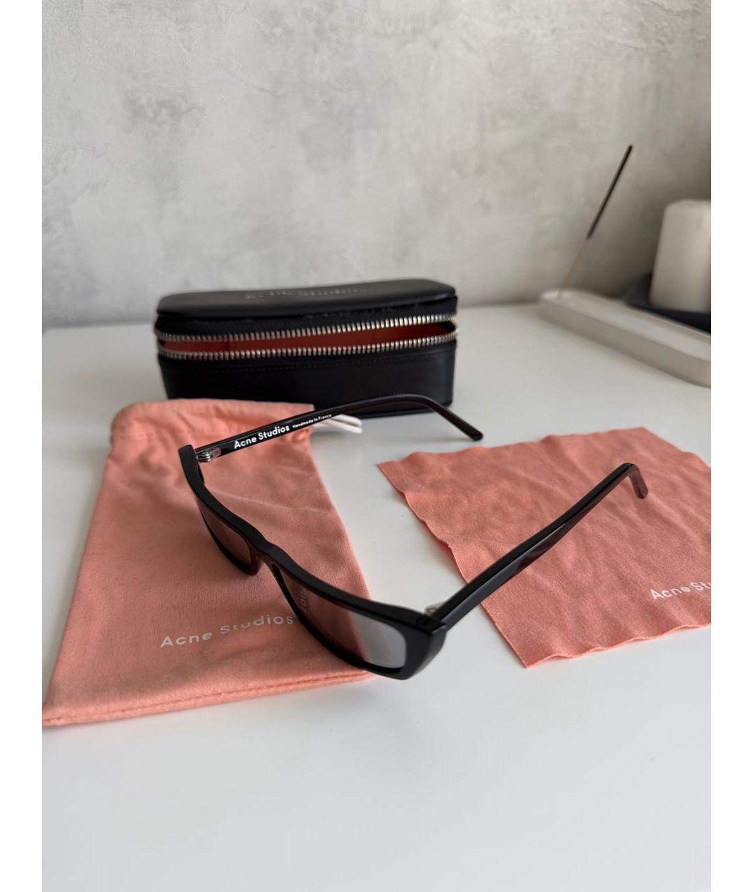 ACNE STUDIOS Черные пластиковые солнцезащитные очки, фото 3