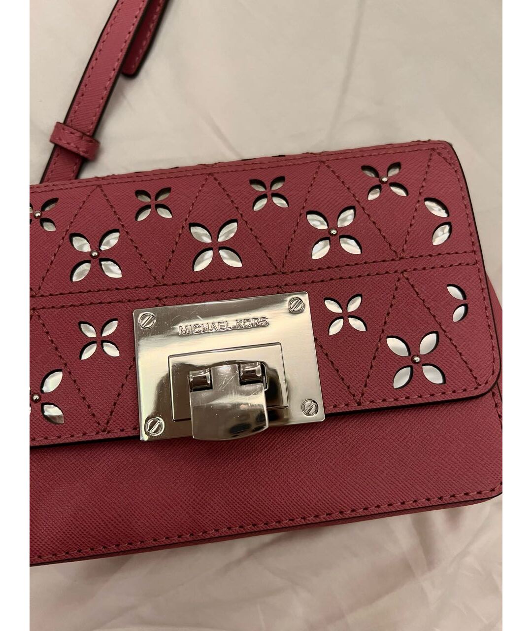 MICHAEL KORS Розовая кожаная сумка тоут, фото 5