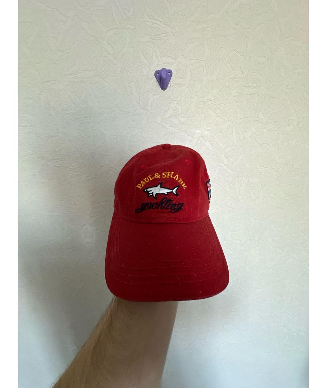 PAUL & SHARK Красная шерстяная кепка/бейсболка, фото 5