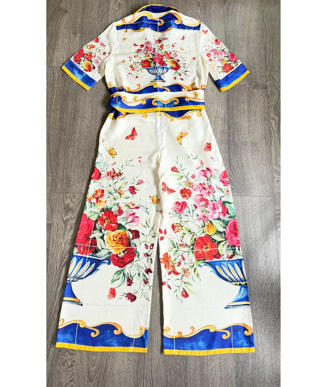 DOLCE&GABBANA Мульти шелковый комбинезон, фото 7