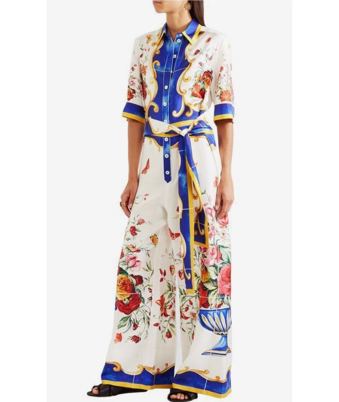 DOLCE&GABBANA Мульти шелковый комбинезон, фото 2