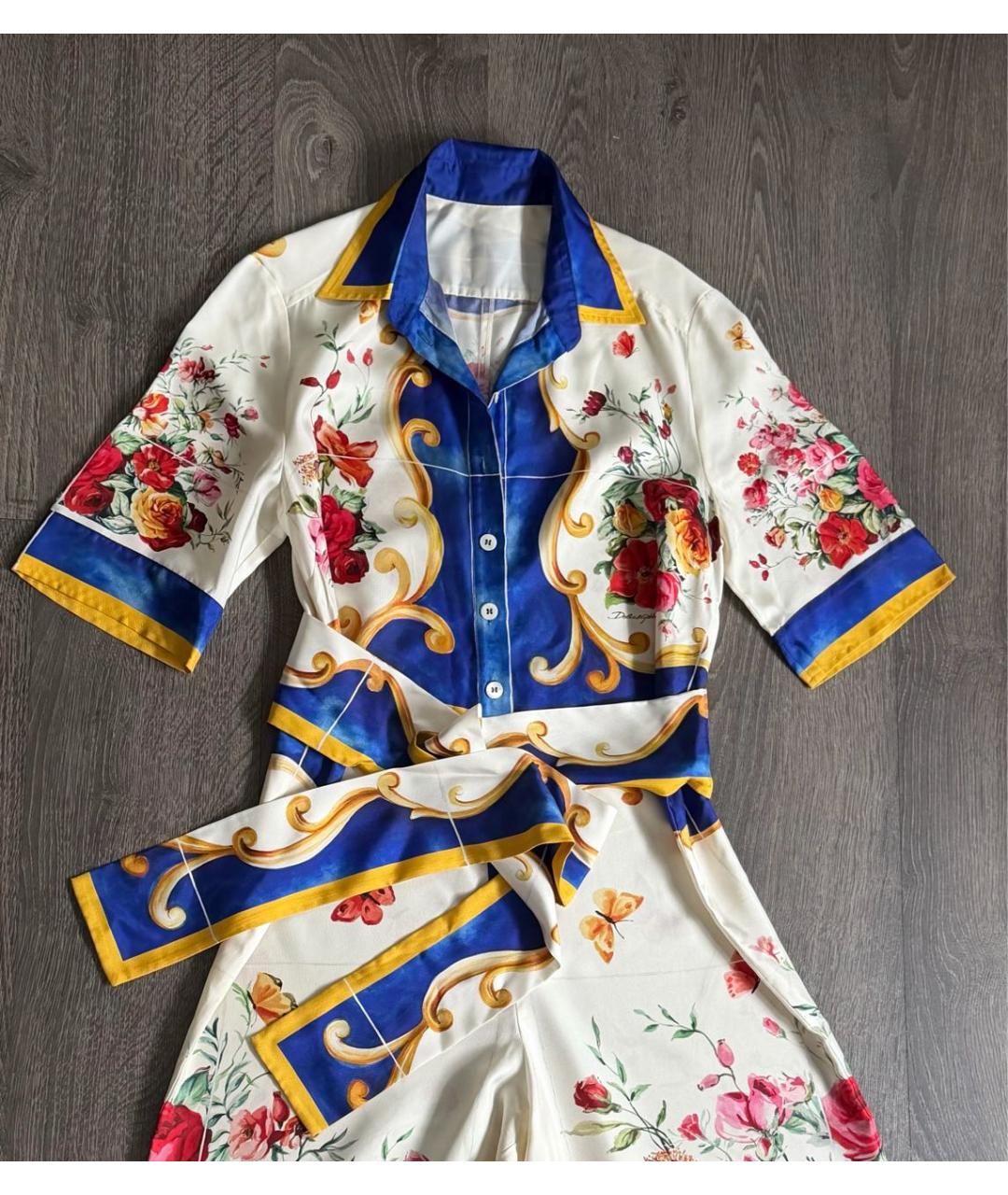 DOLCE&GABBANA Мульти шелковый комбинезон, фото 6