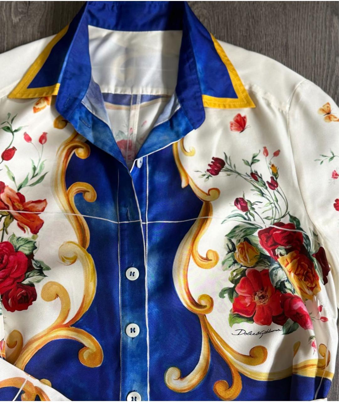 DOLCE&GABBANA Мульти шелковый комбинезон, фото 5