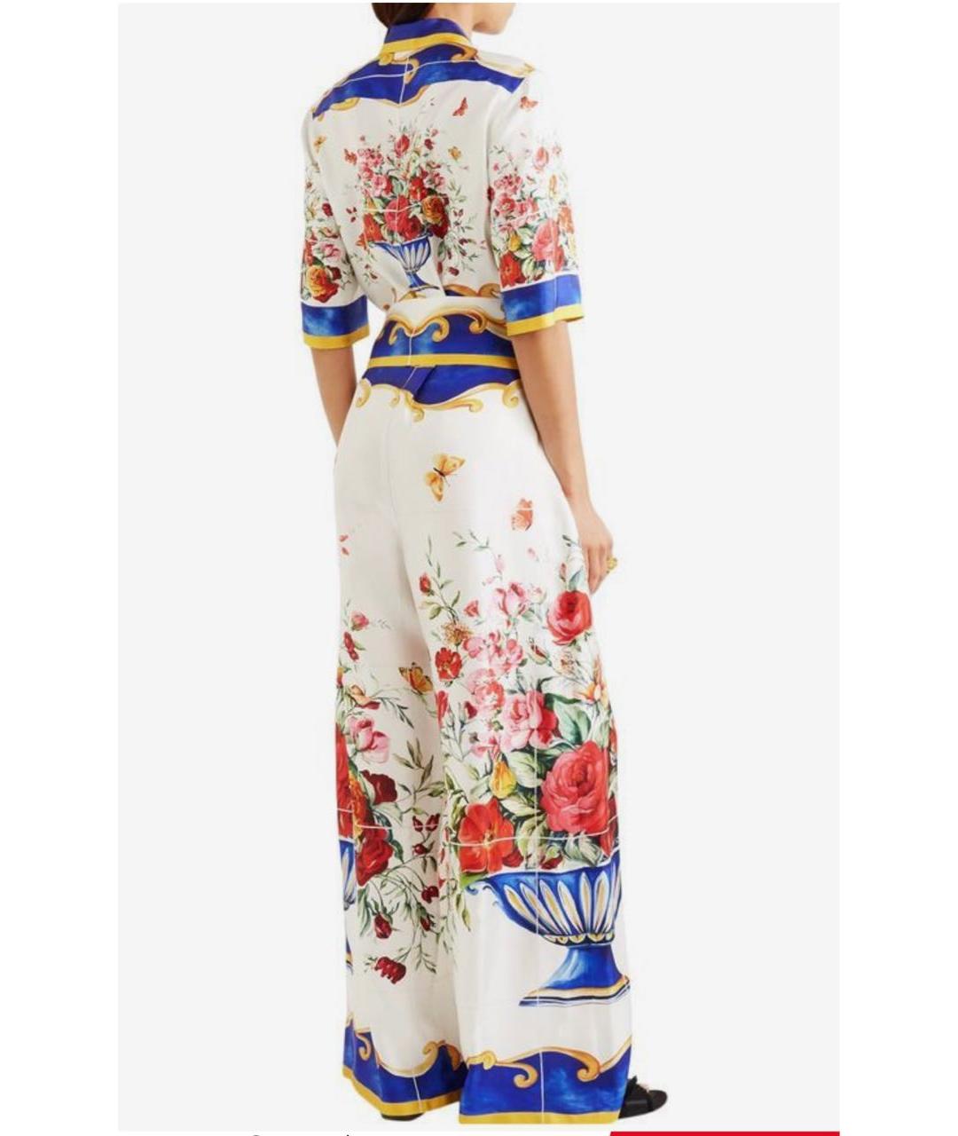 DOLCE&GABBANA Мульти шелковый комбинезон, фото 3