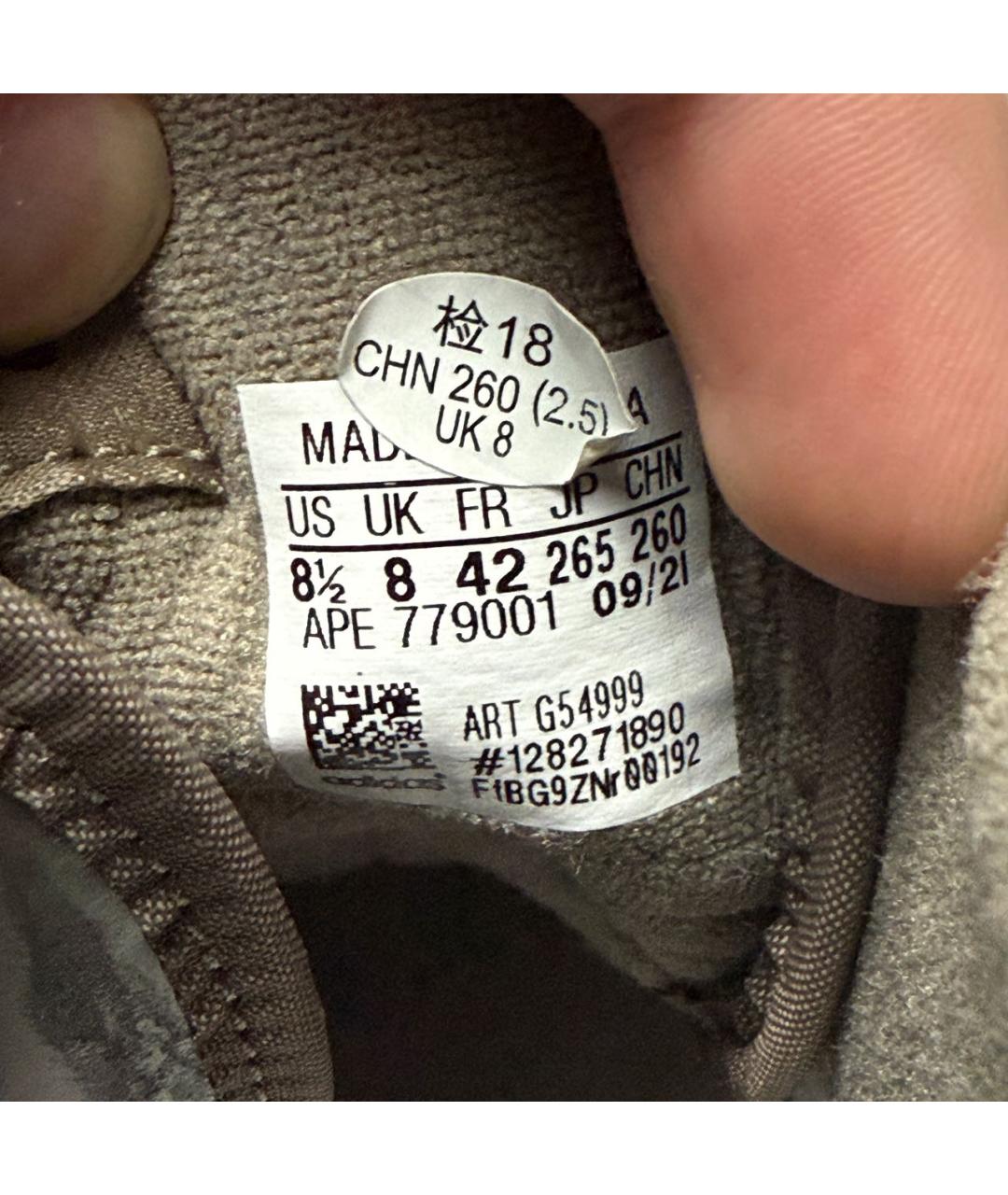 ADIDAS Антрацитовые высокие кроссовки / кеды, фото 4