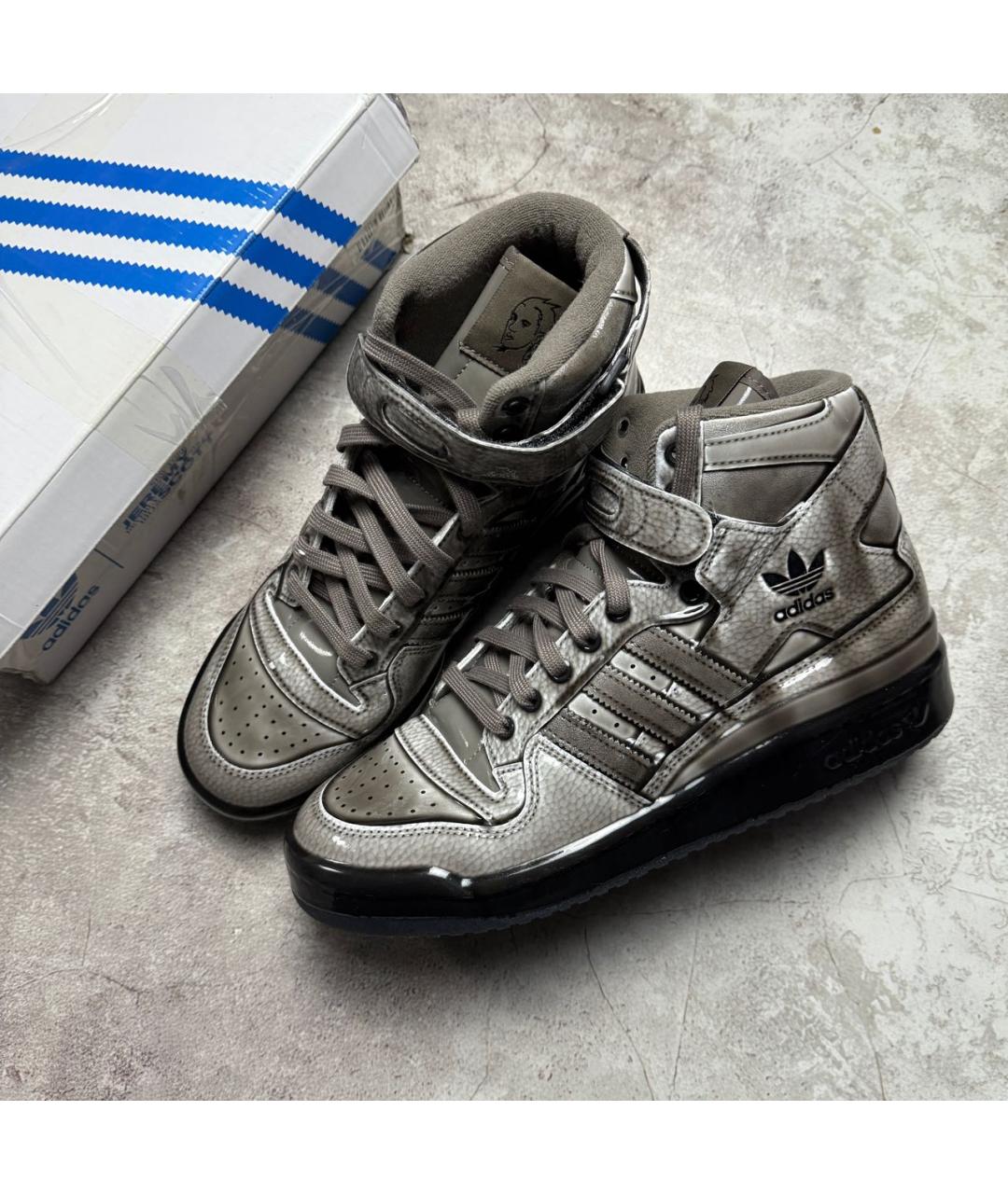 ADIDAS Антрацитовые высокие кроссовки / кеды, фото 6