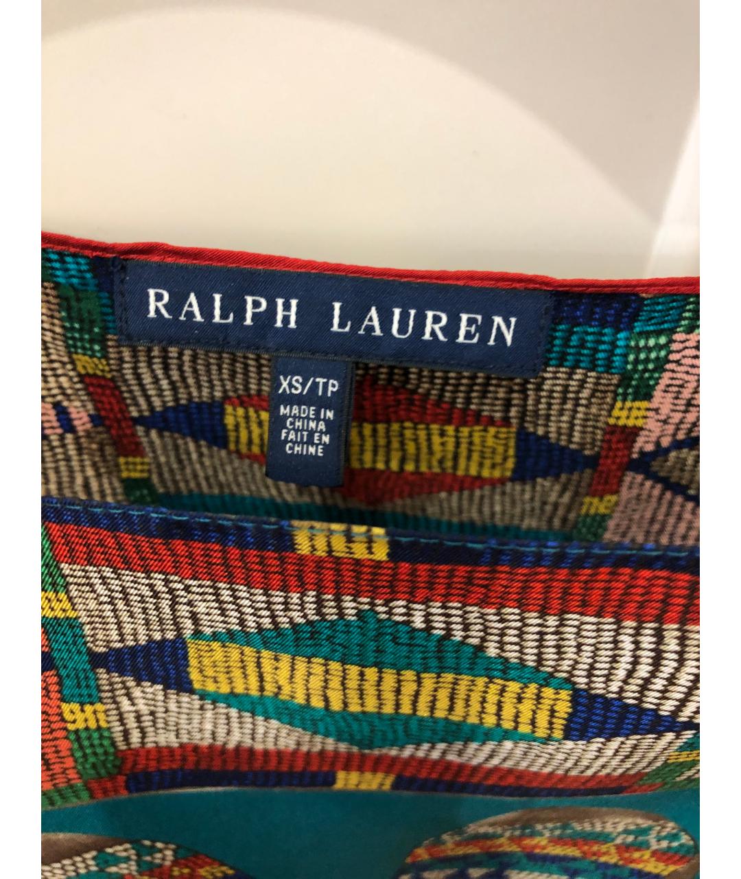 RALPH LAUREN Мульти шелковая блузы, фото 3